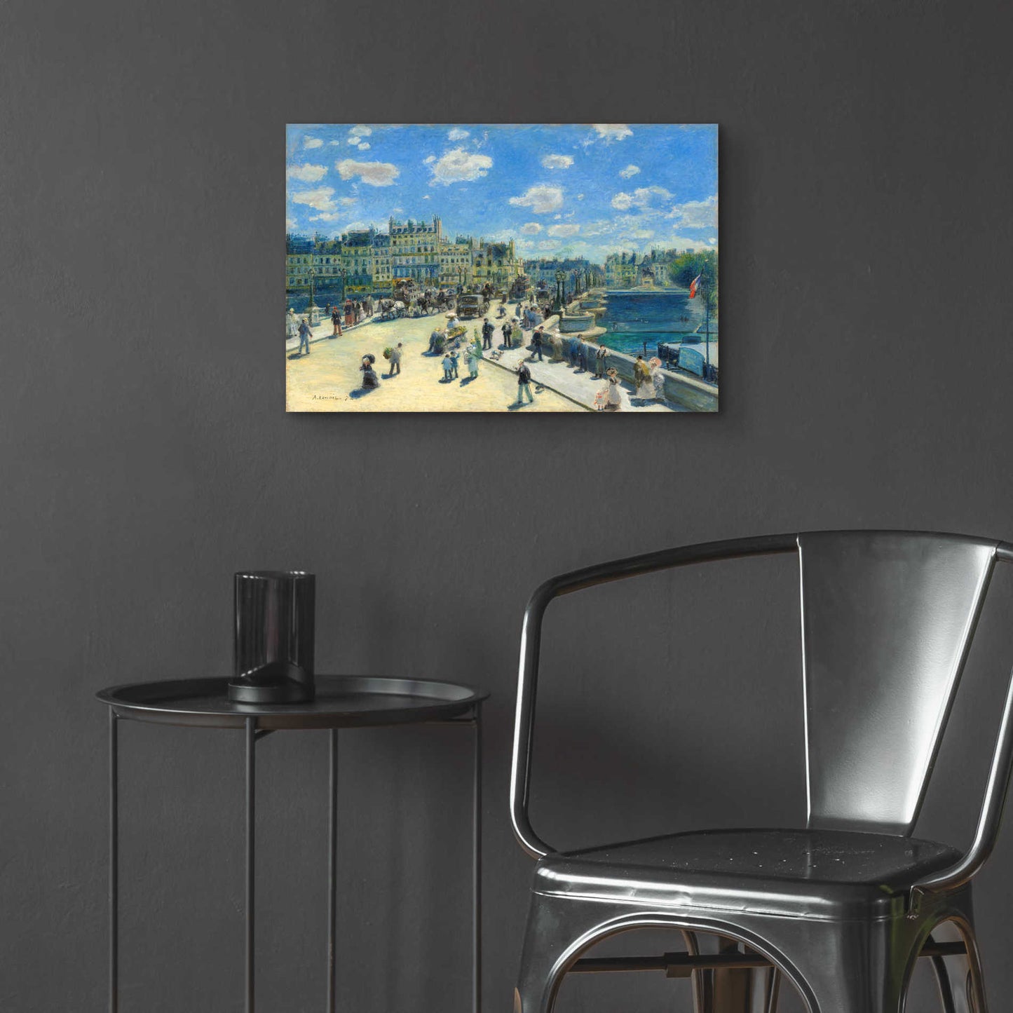 Epic Art 'Pont Neuf' by Pierre-Auguste Renoir,  Acrylic Glass Wall Art,24x16