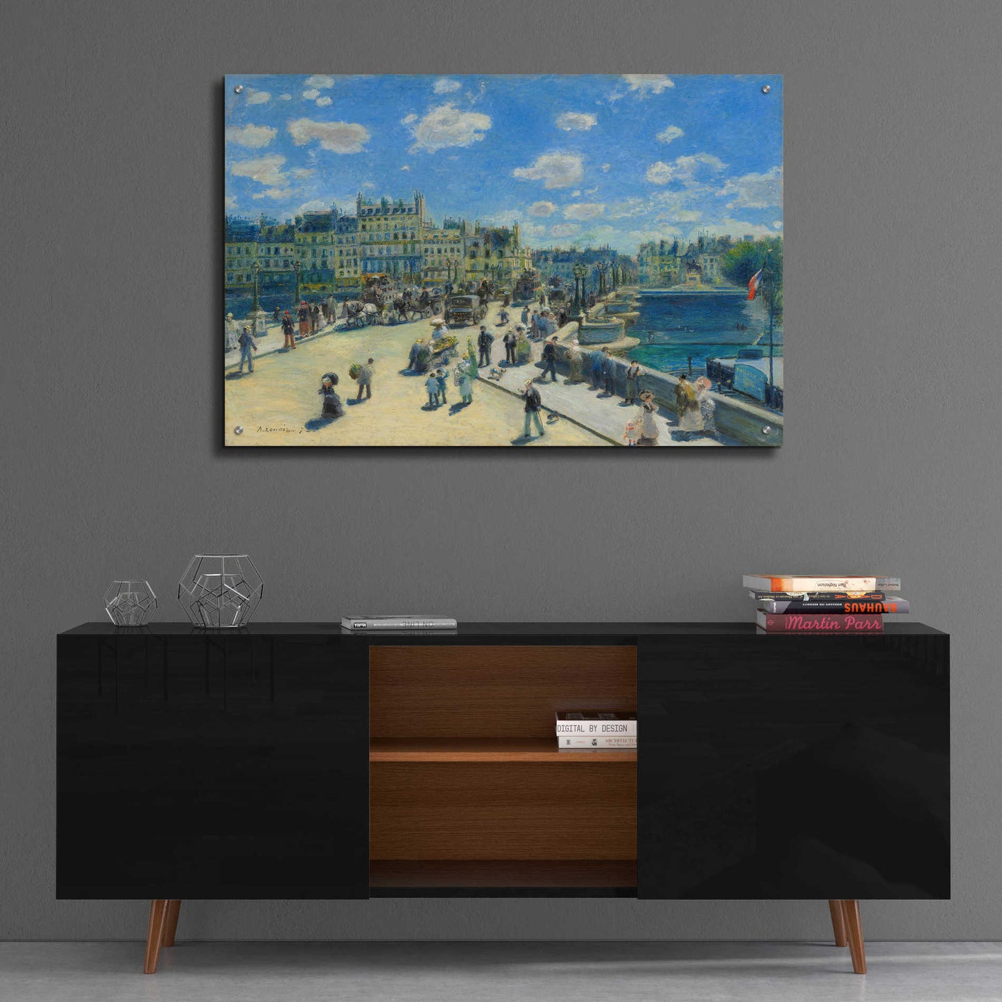 Epic Art 'Pont Neuf' by Pierre-Auguste Renoir,  Acrylic Glass Wall Art,36x24