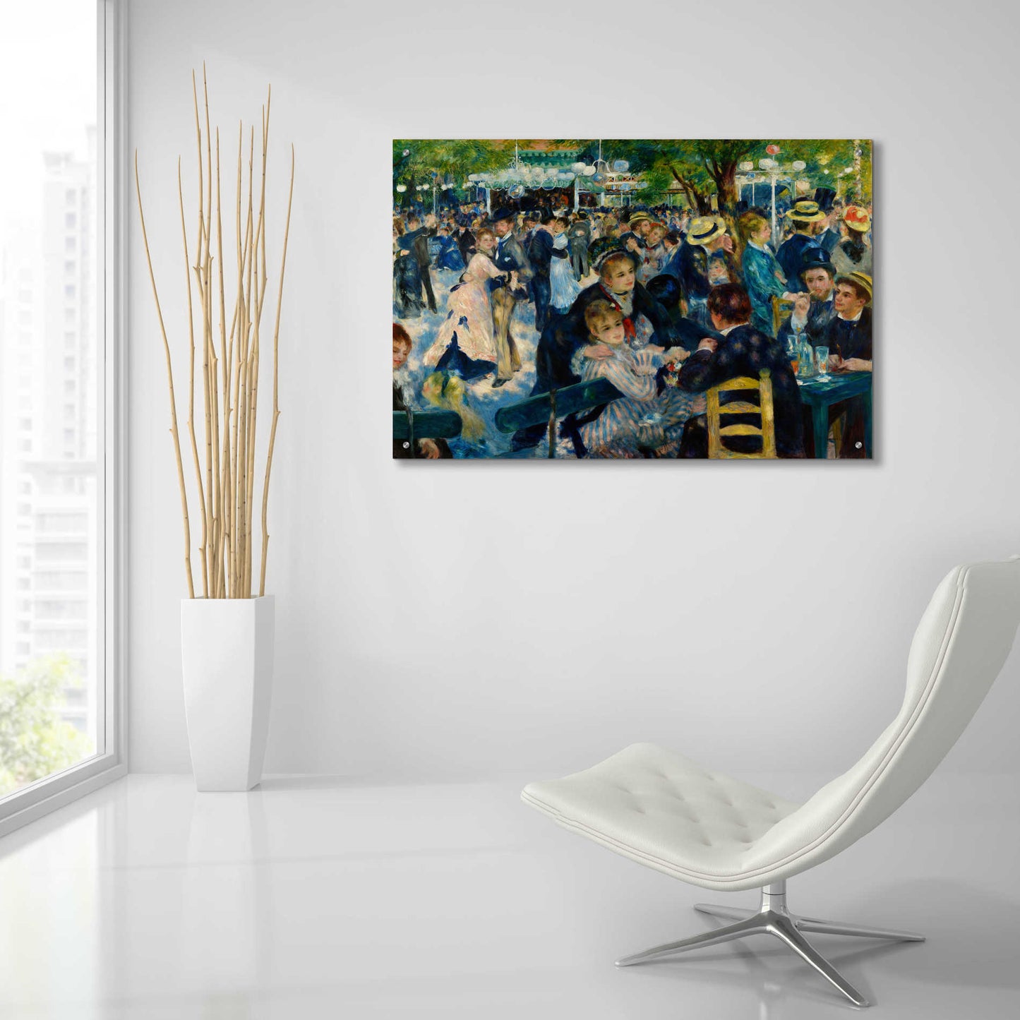 Epic Art 'Dance at Le Moulin de la Galette' by Pierre-Auguste Renoir,  Acrylic Glass Wall Art,36x24