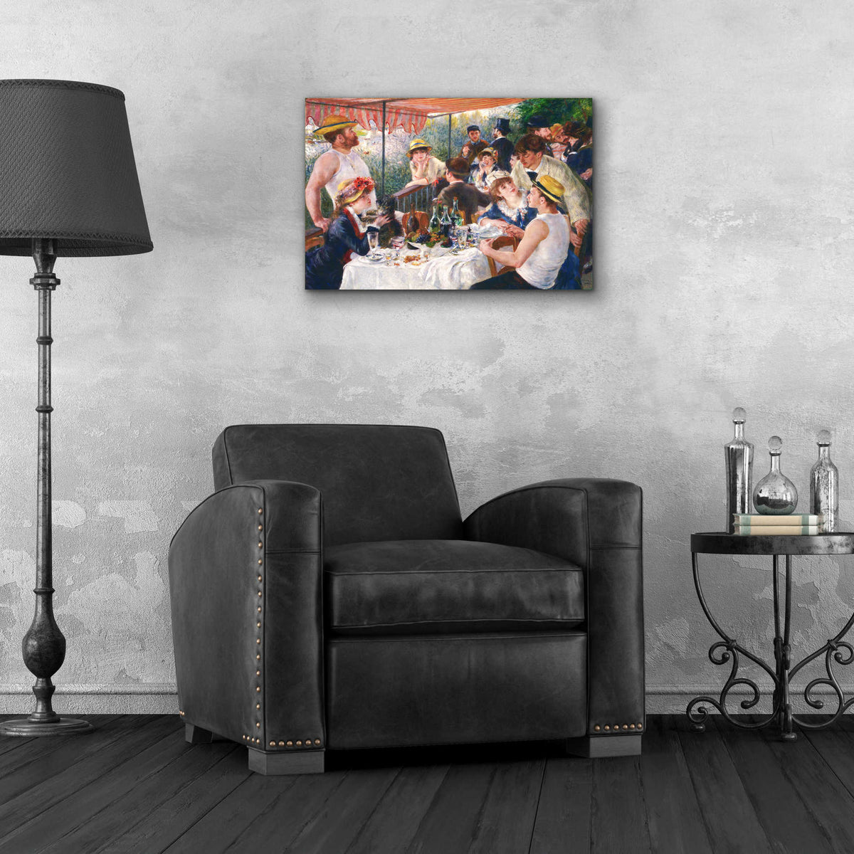 Epic Art 'Luncheon of the Boating Party' by Pierre-Auguste Renoir,  Acrylic Glass Wall Art,24x16