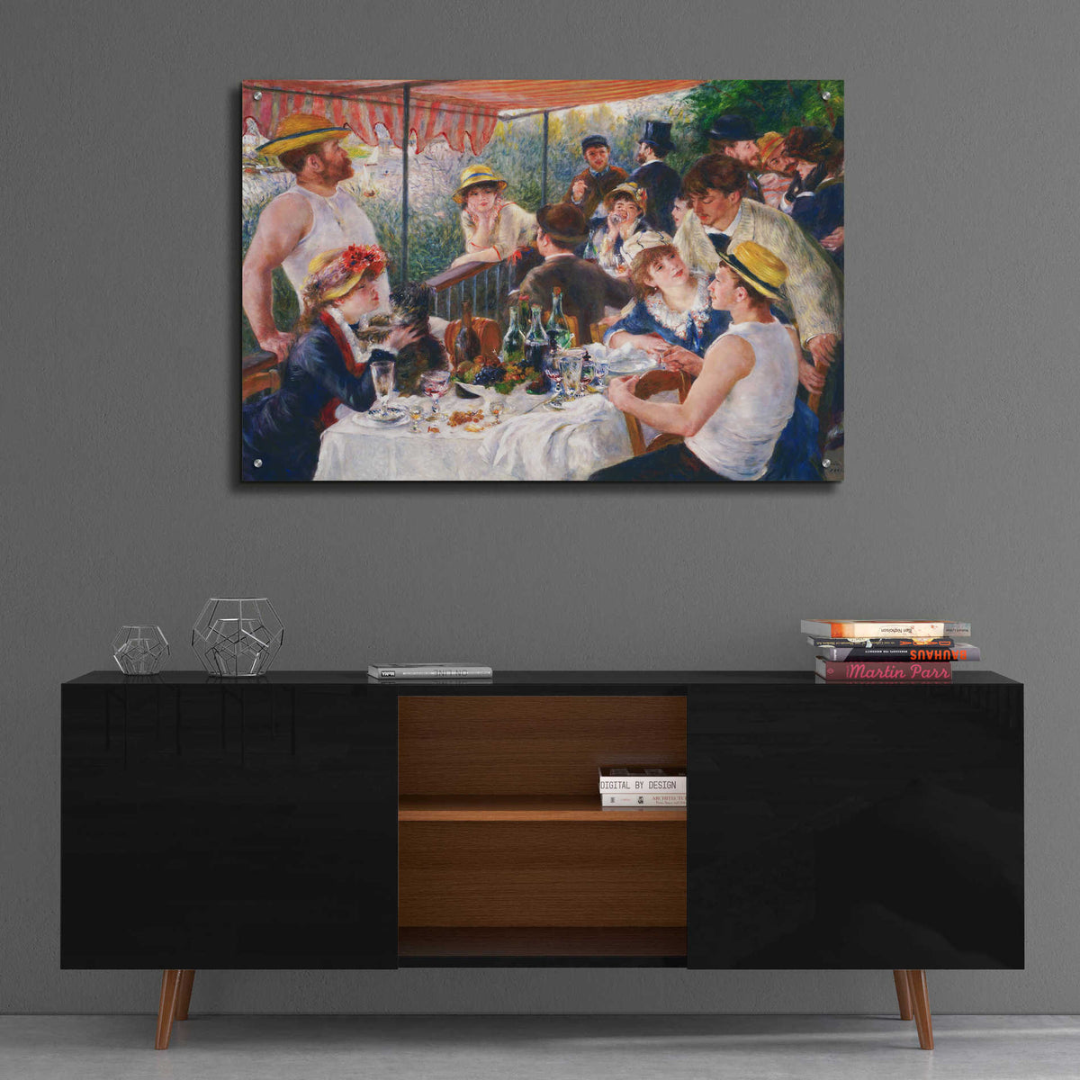 Epic Art 'Luncheon of the Boating Party' by Pierre-Auguste Renoir,  Acrylic Glass Wall Art,36x24