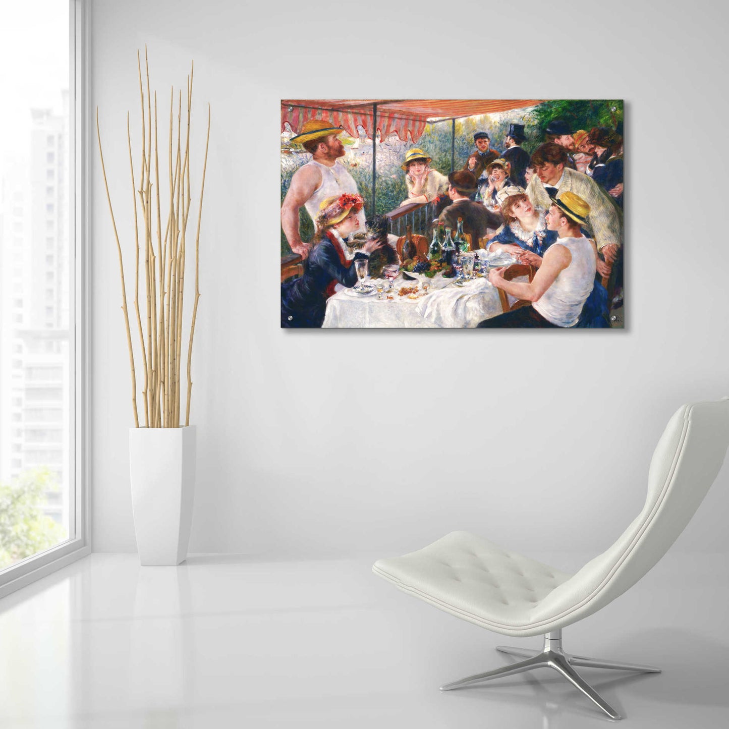 Epic Art 'Luncheon of the Boating Party' by Pierre-Auguste Renoir,  Acrylic Glass Wall Art,36x24