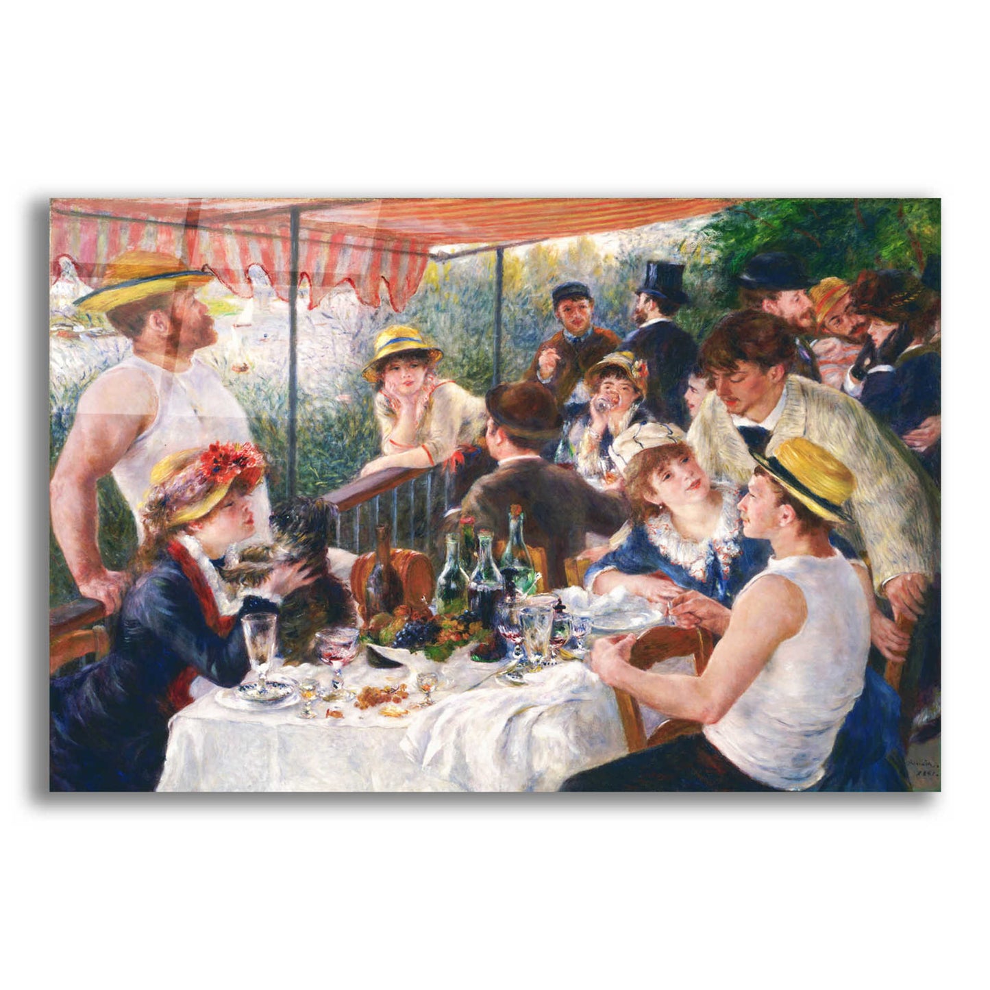 Epic Art 'Luncheon of the Boating Party' by Pierre-Auguste Renoir,  Acrylic Glass Wall Art