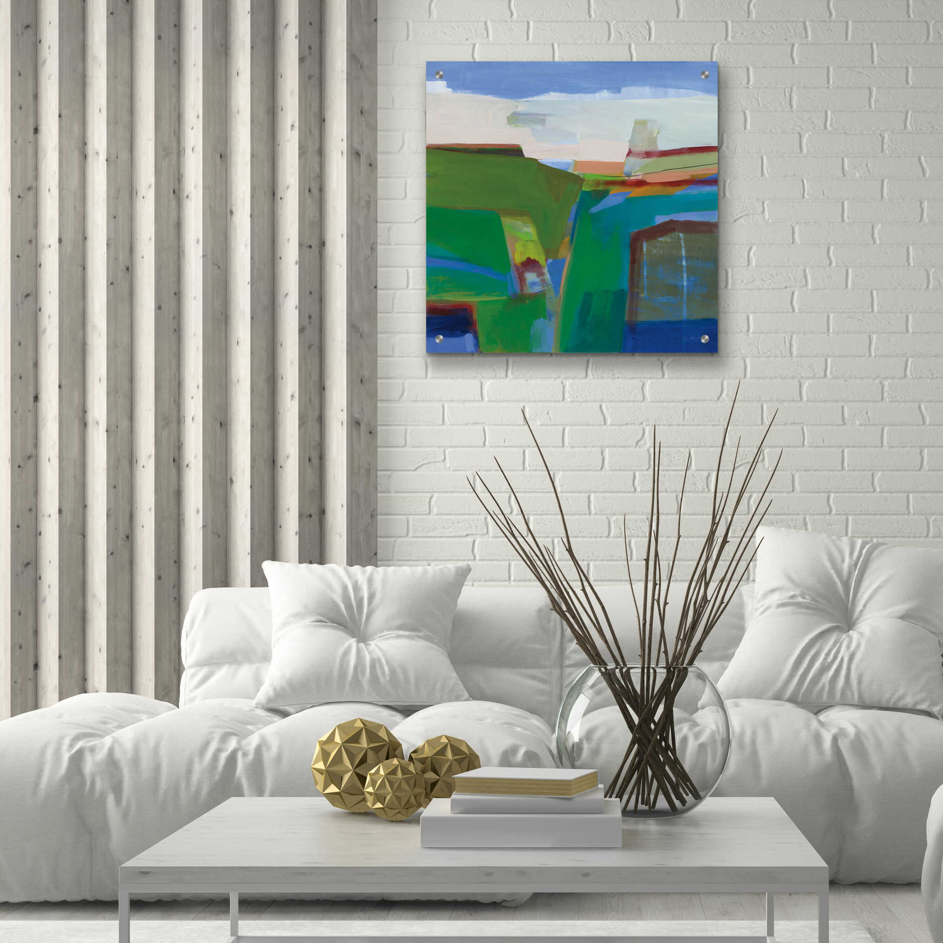 Epic Art 'Clear Day' by Jo Maye, Acrylic Glass Wall Art,24x24