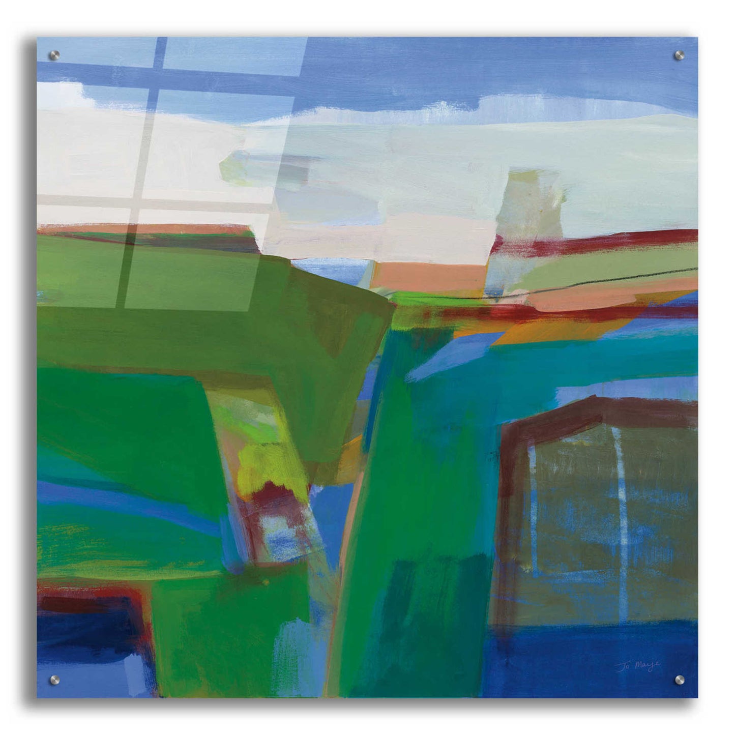 Epic Art 'Clear Day' by Jo Maye, Acrylic Glass Wall Art,36x36