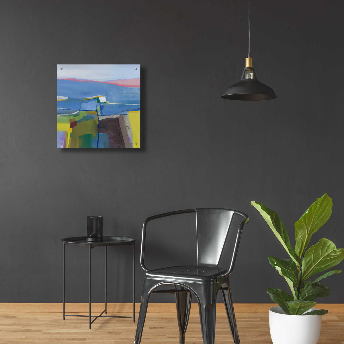 Epic Art 'Hill Side' by Jo Maye, Acrylic Glass Wall Art,24x24