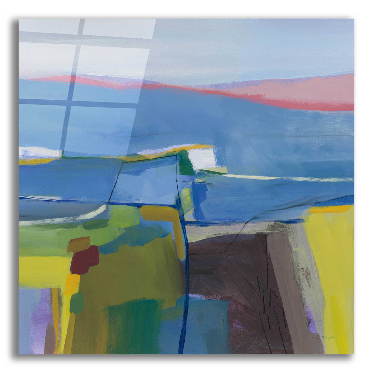 Epic Art 'Hill Side' by Jo Maye, Acrylic Glass Wall Art