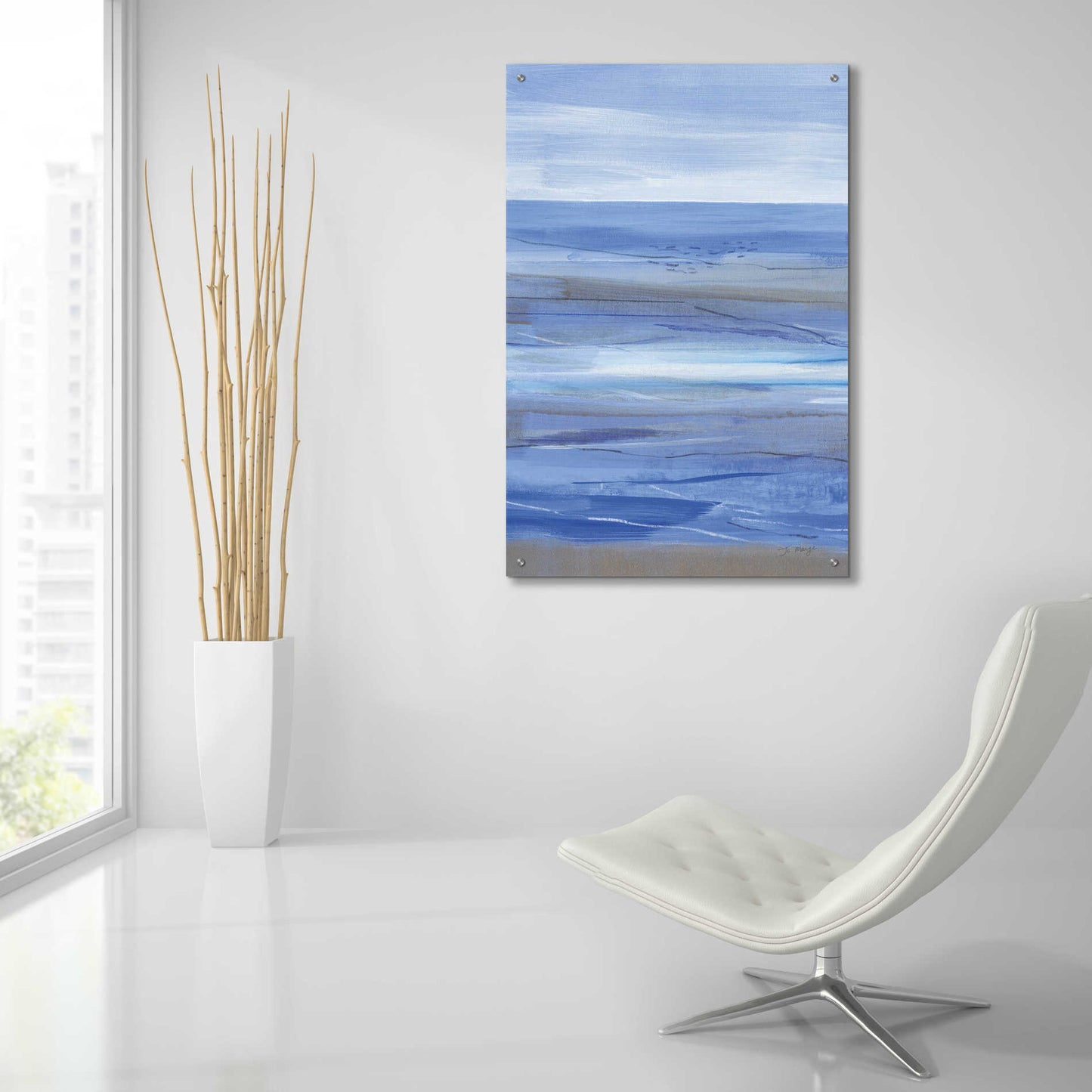 Epic Art 'Summer Morning II' by Jo Maye, Acrylic Glass Wall Art,24x36