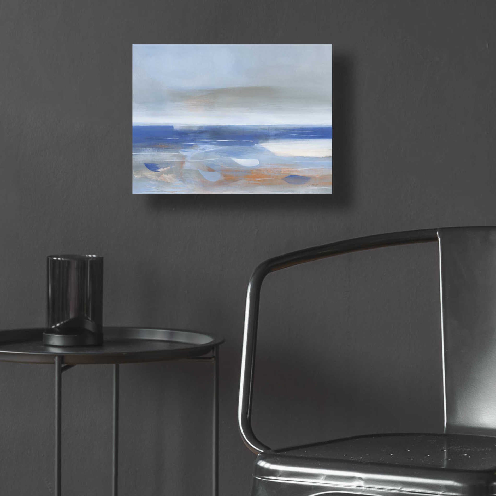 Epic Art 'Calm Sea' by Jo Maye, Acrylic Glass Wall Art,16x12