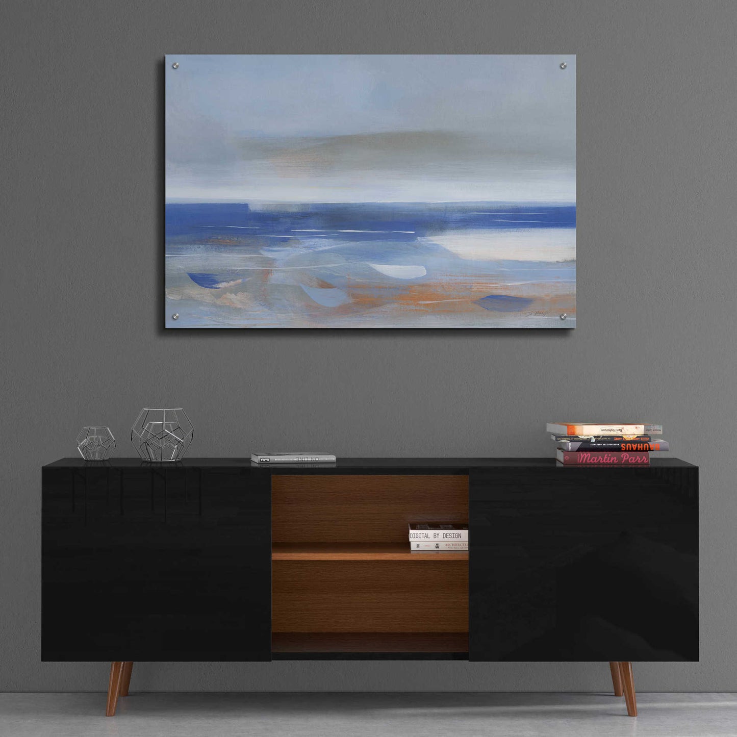 Epic Art 'Calm Sea' by Jo Maye, Acrylic Glass Wall Art,36x24