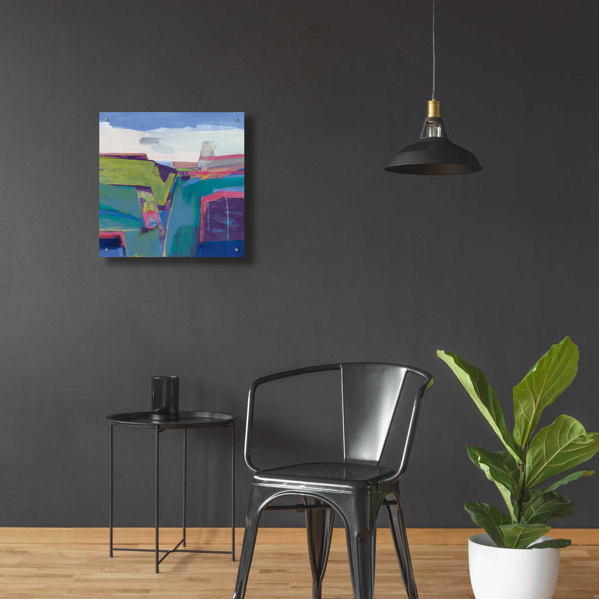 Epic Art 'Clear Day Bright' by Jo Maye, Acrylic Glass Wall Art,24x24