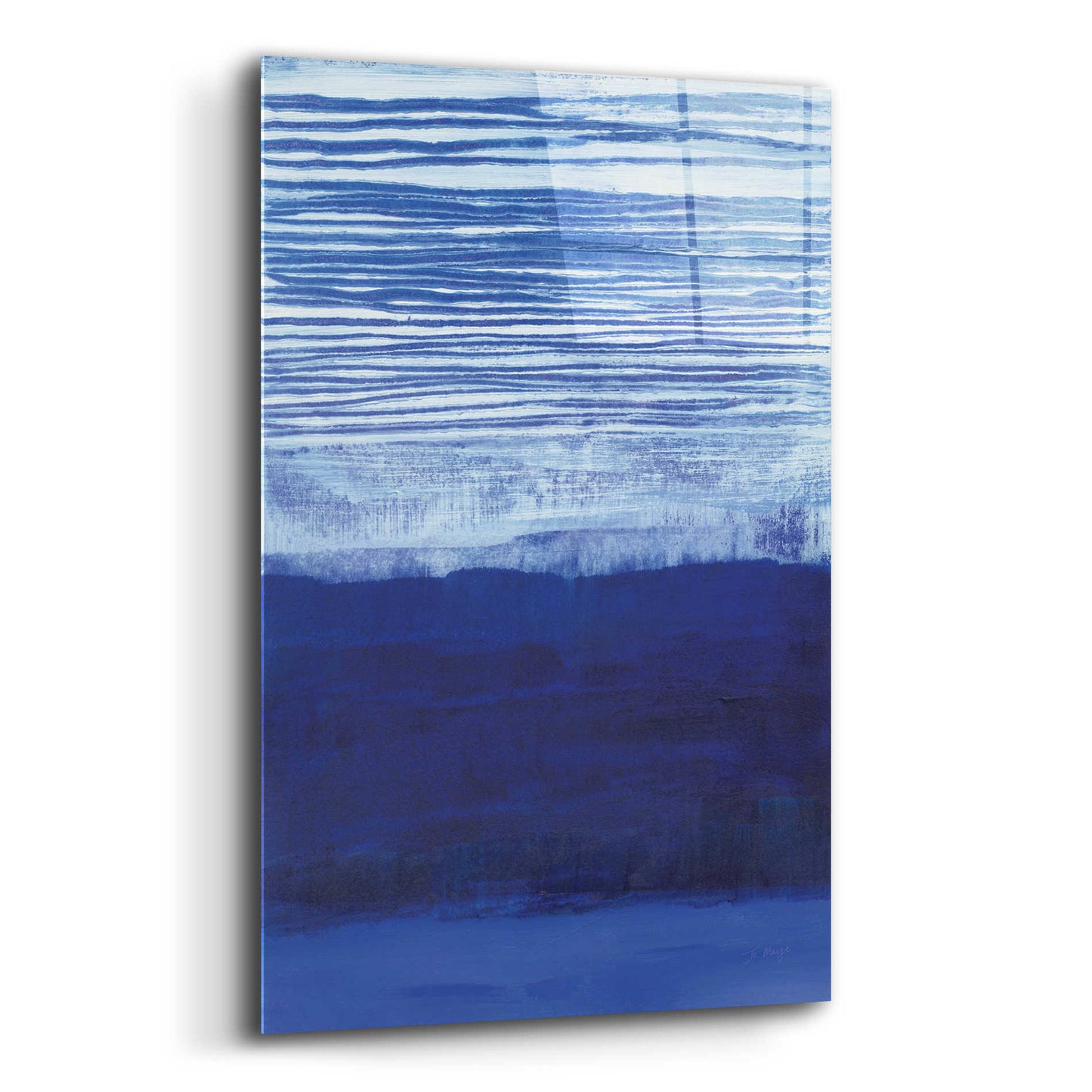 Epic Art 'Blue Haze' by Jo Maye, Acrylic Glass Wall Art,16x24