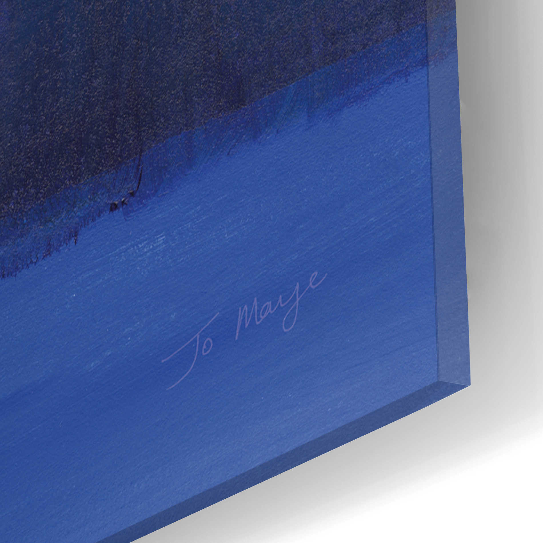 Epic Art 'Blue Haze' by Jo Maye, Acrylic Glass Wall Art,16x24