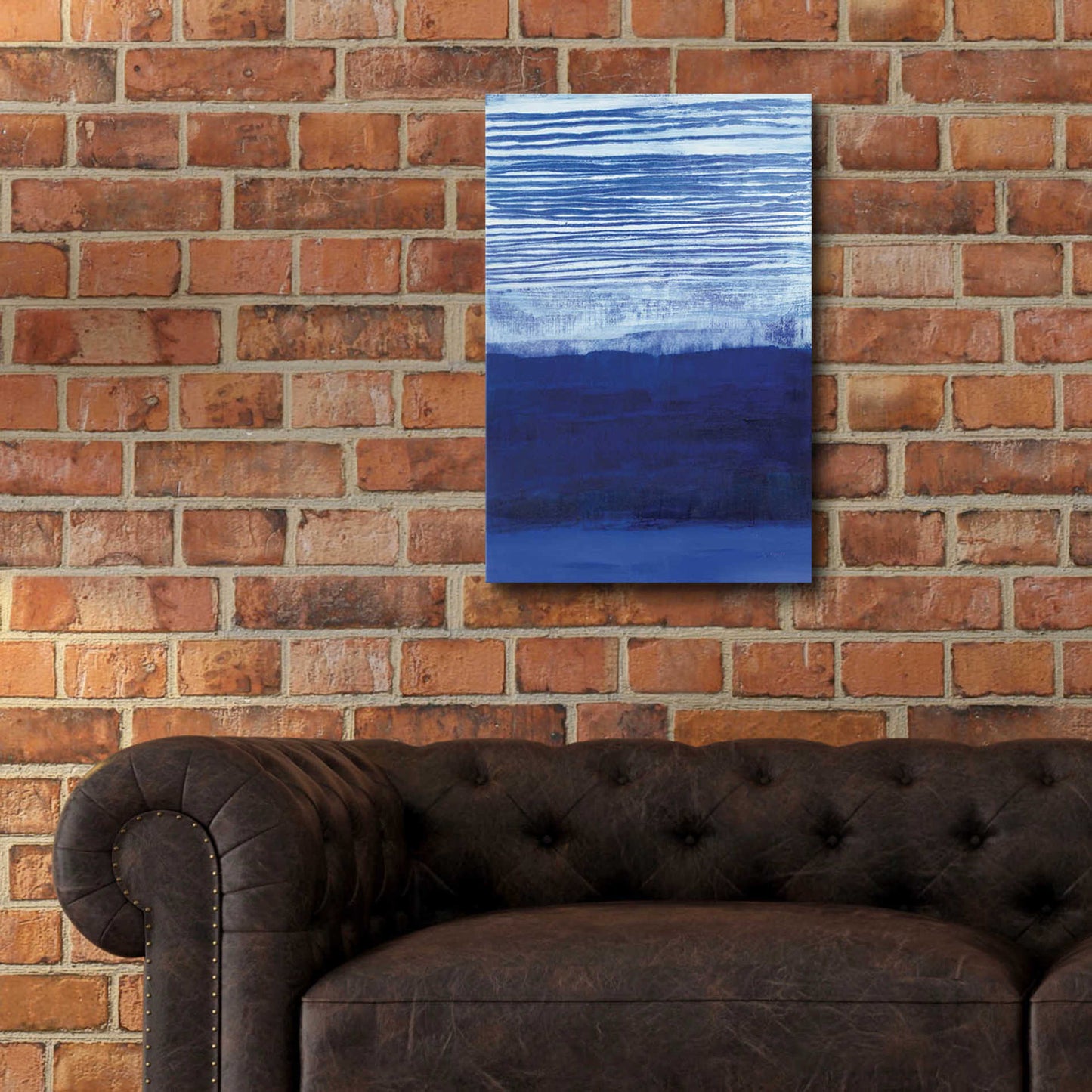 Epic Art 'Blue Haze' by Jo Maye, Acrylic Glass Wall Art,16x24