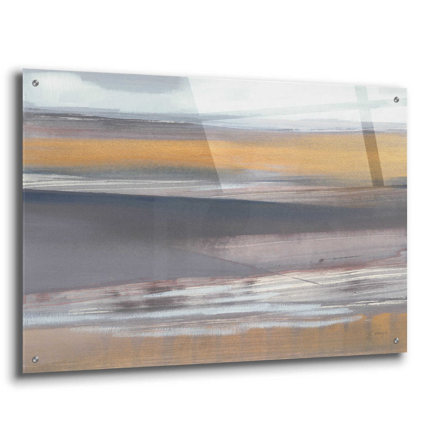 Epic Art 'Misty Morning' by Jo Maye, Acrylic Glass Wall Art,36x24