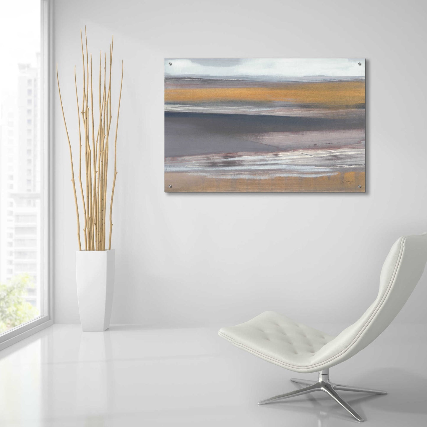 Epic Art 'Misty Morning' by Jo Maye, Acrylic Glass Wall Art,36x24