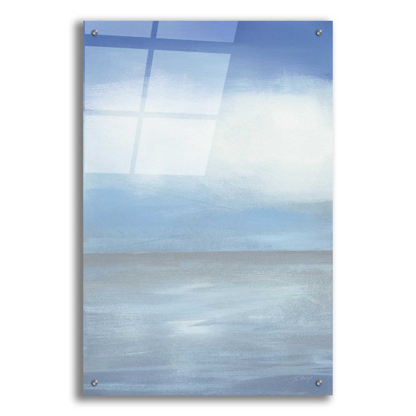 Epic Art 'Seascape II' by Jo Maye, Acrylic Glass Wall Art,24x36