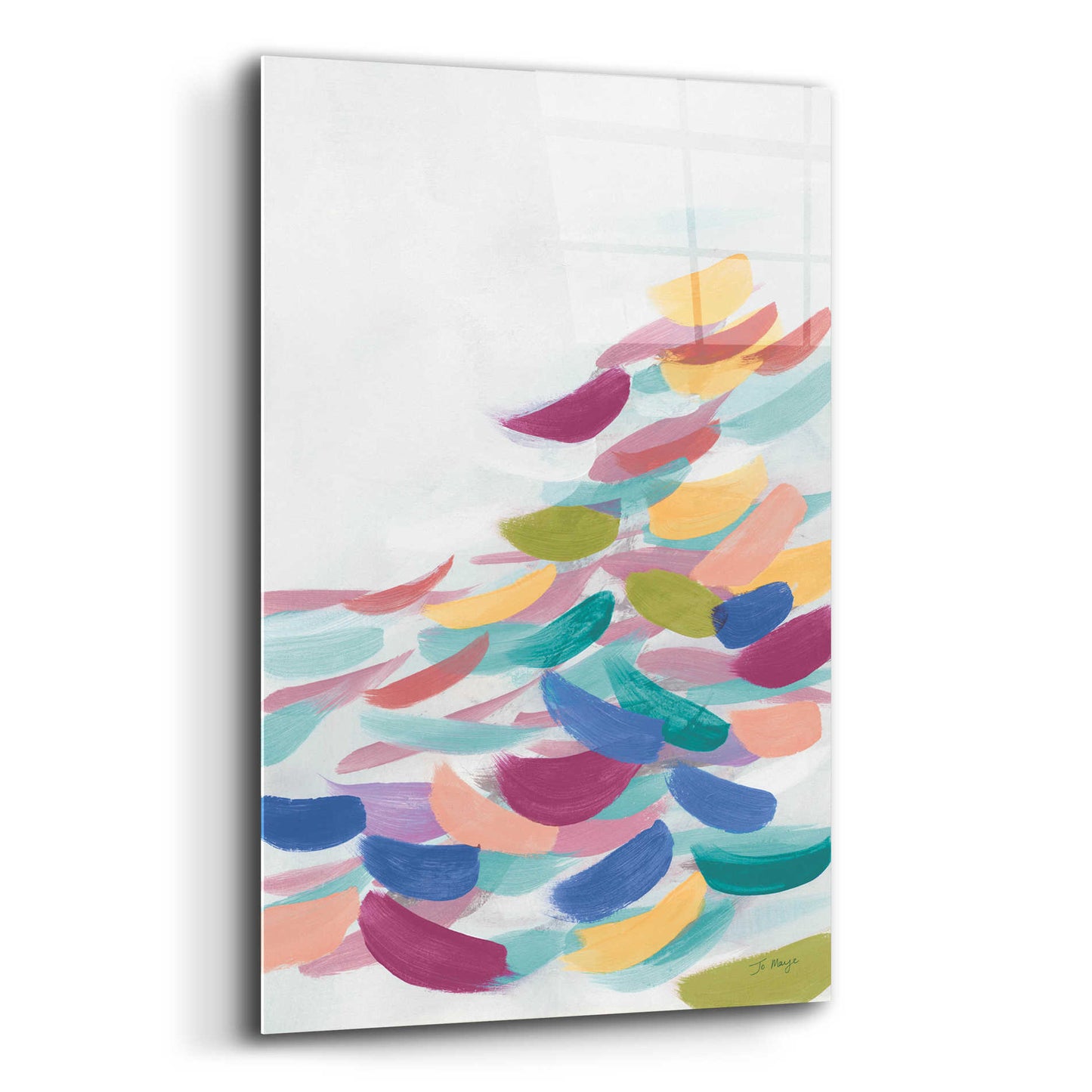 Epic Art 'Drift Pastel' by Jo Maye, Acrylic Glass Wall Art,12x16