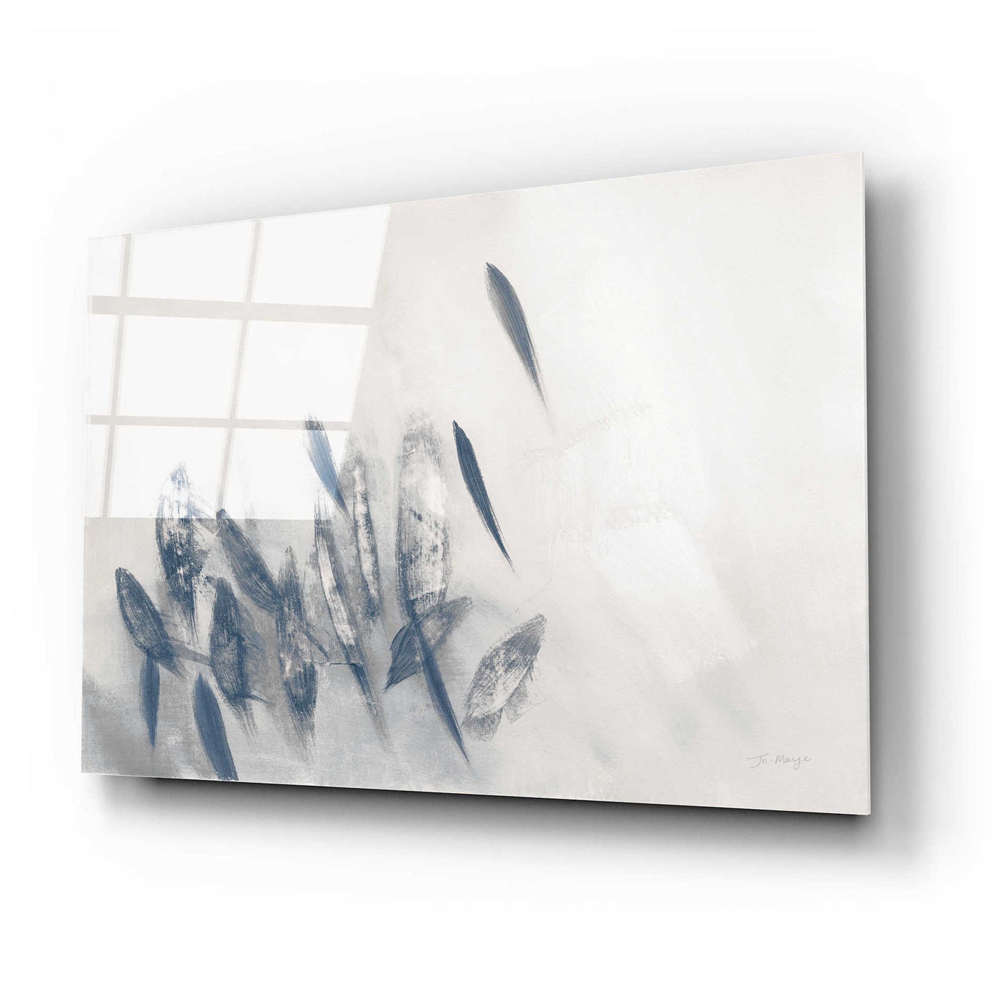 Epic Art 'Gently Waving Neutral' by Jo Maye, Acrylic Glass Wall Art,24x16