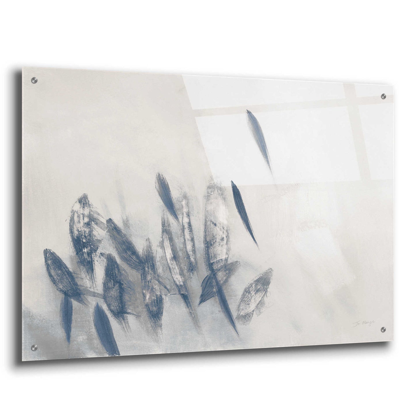 Epic Art 'Gently Waving Neutral' by Jo Maye, Acrylic Glass Wall Art,36x24