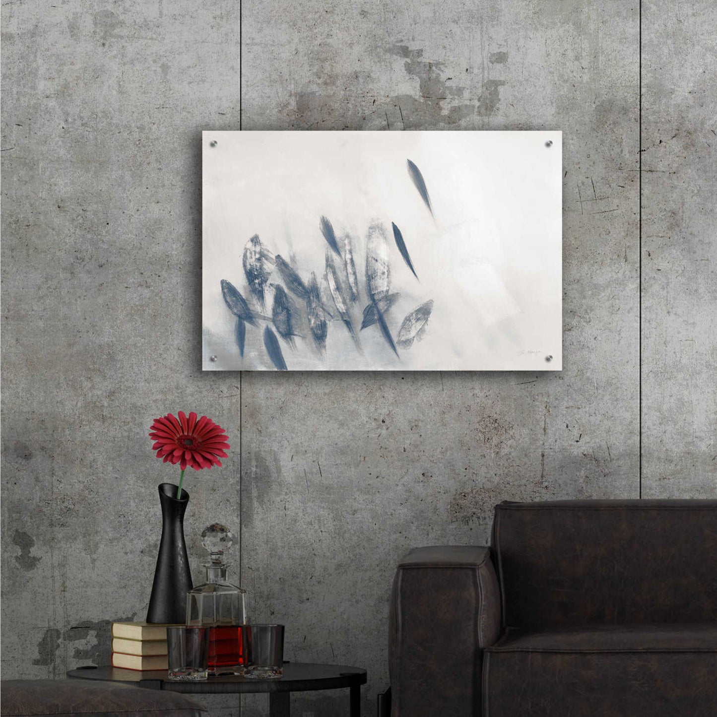 Epic Art 'Gently Waving Neutral' by Jo Maye, Acrylic Glass Wall Art,36x24