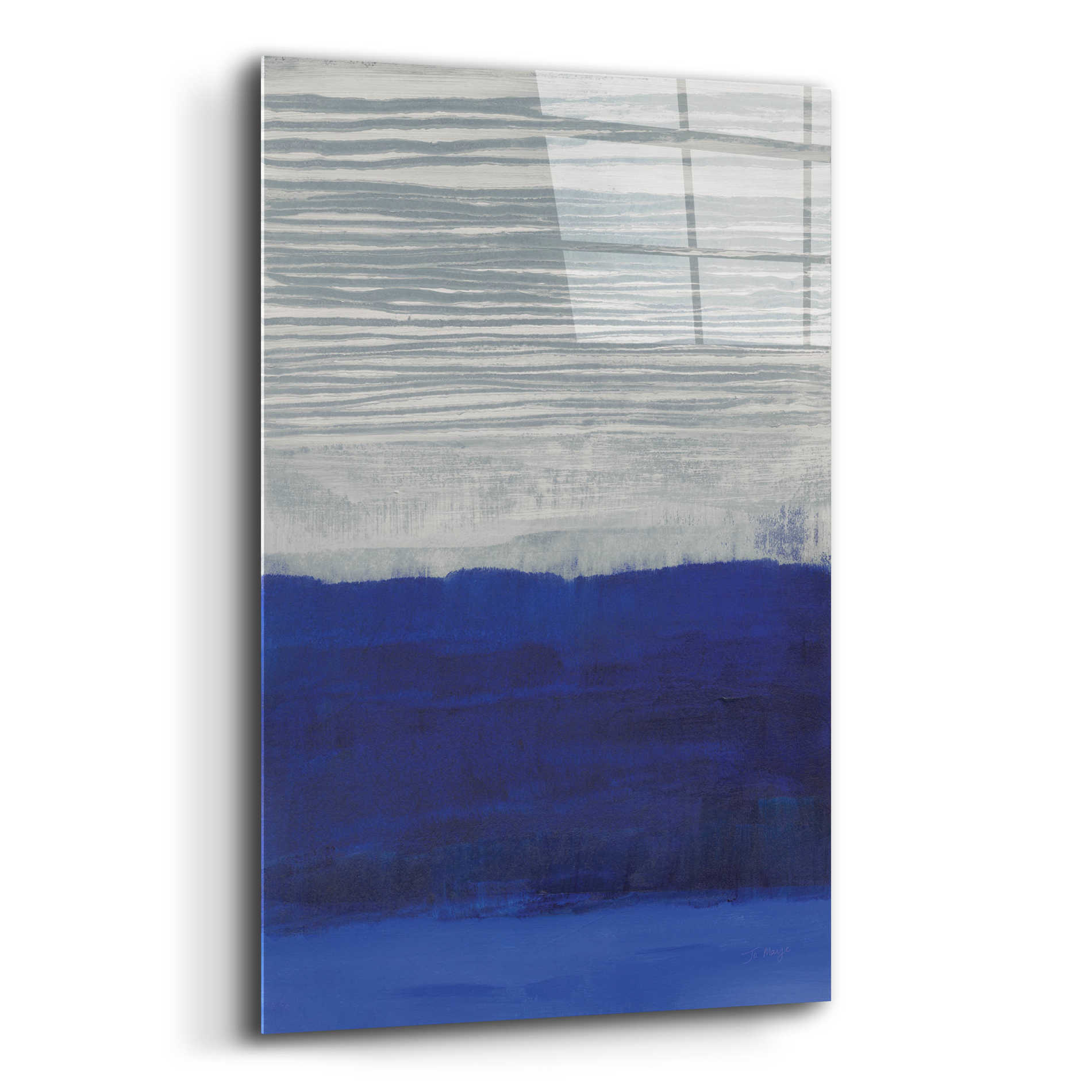 Epic Art 'Gray Haze' by Jo Maye, Acrylic Glass Wall Art,16x24