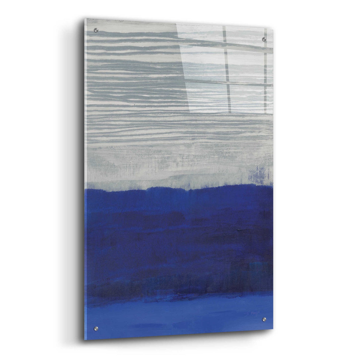 Epic Art 'Gray Haze' by Jo Maye, Acrylic Glass Wall Art,24x36