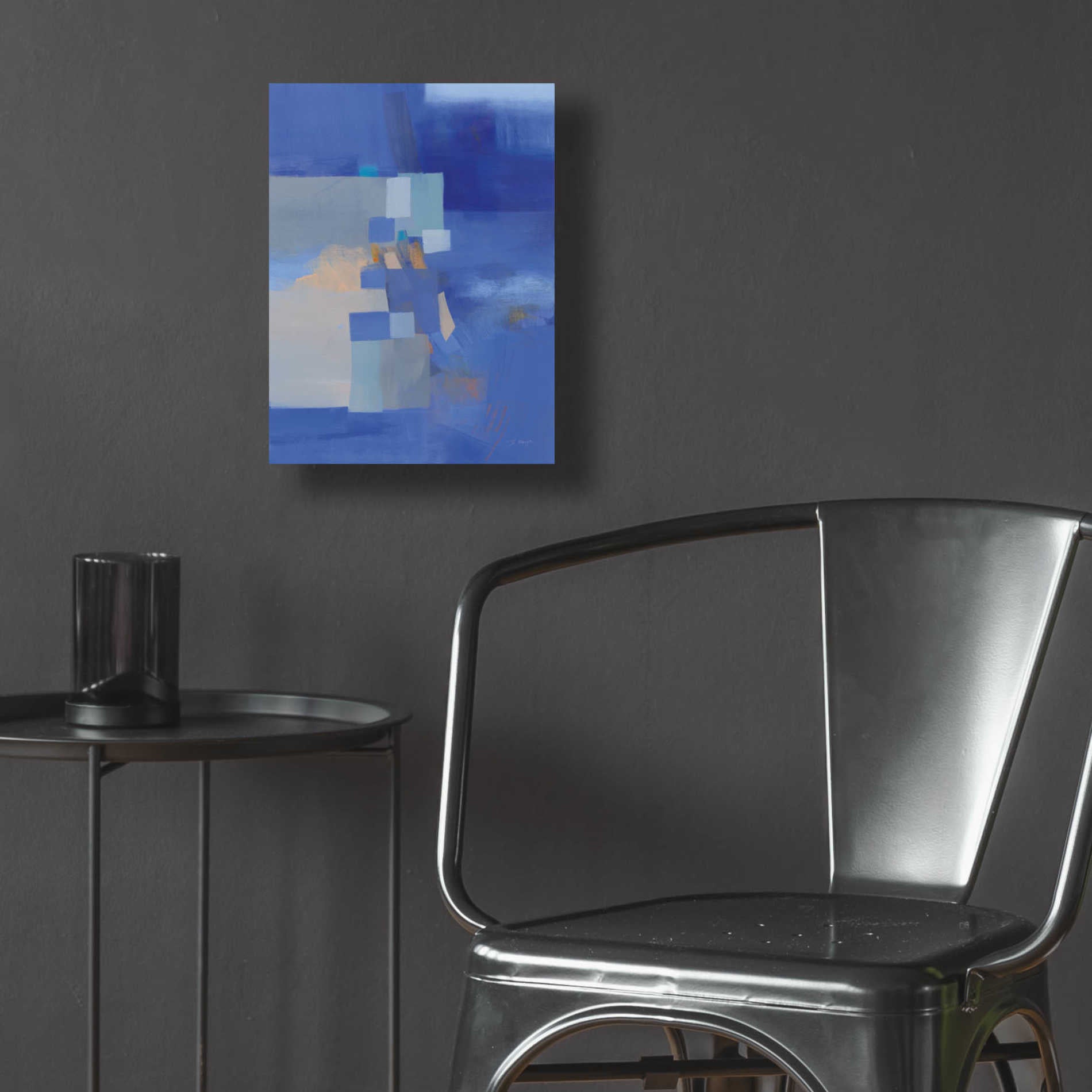 Epic Art 'Blue Dawn' by Jo Maye, Acrylic Glass Wall Art,12x16