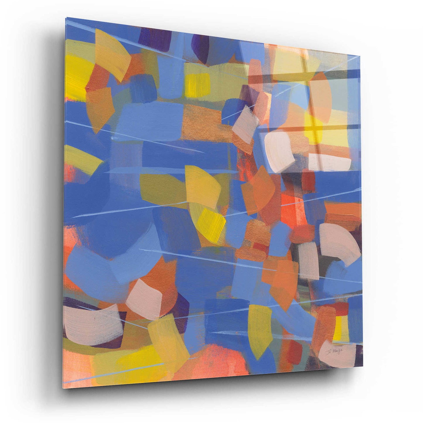 Epic Art 'Intensity' by Jo Maye, Acrylic Glass Wall Art,12x12