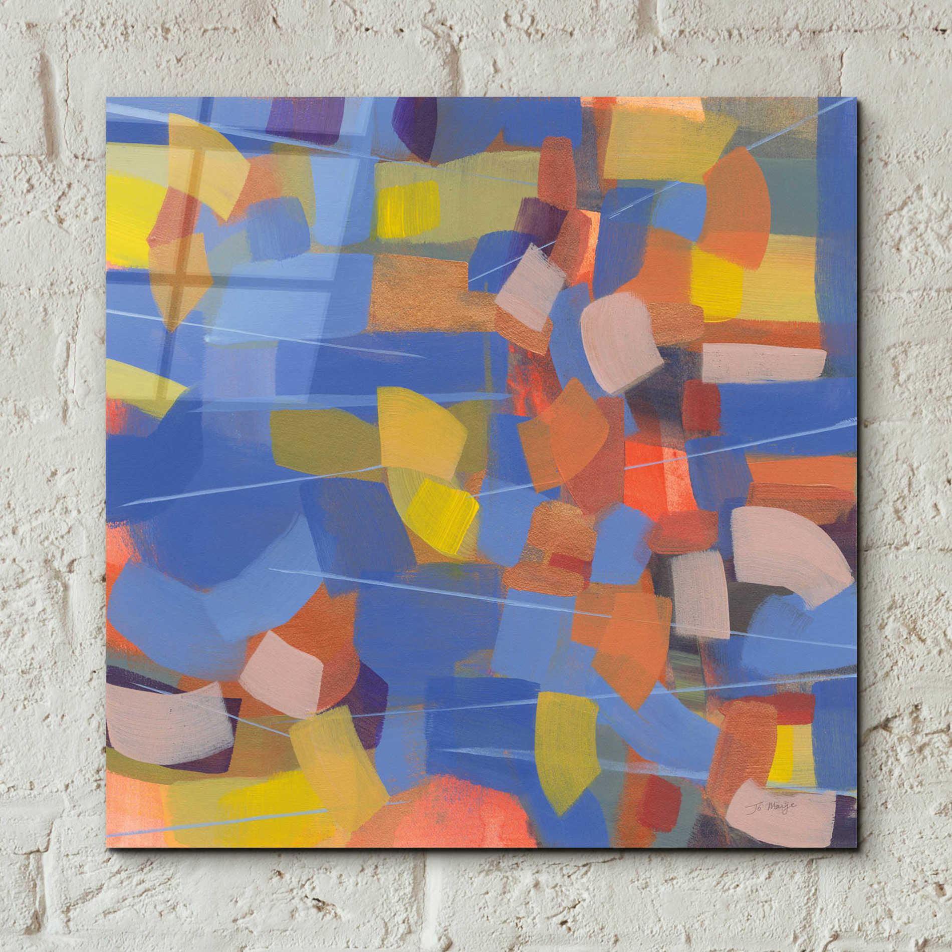 Epic Art 'Intensity' by Jo Maye, Acrylic Glass Wall Art,12x12