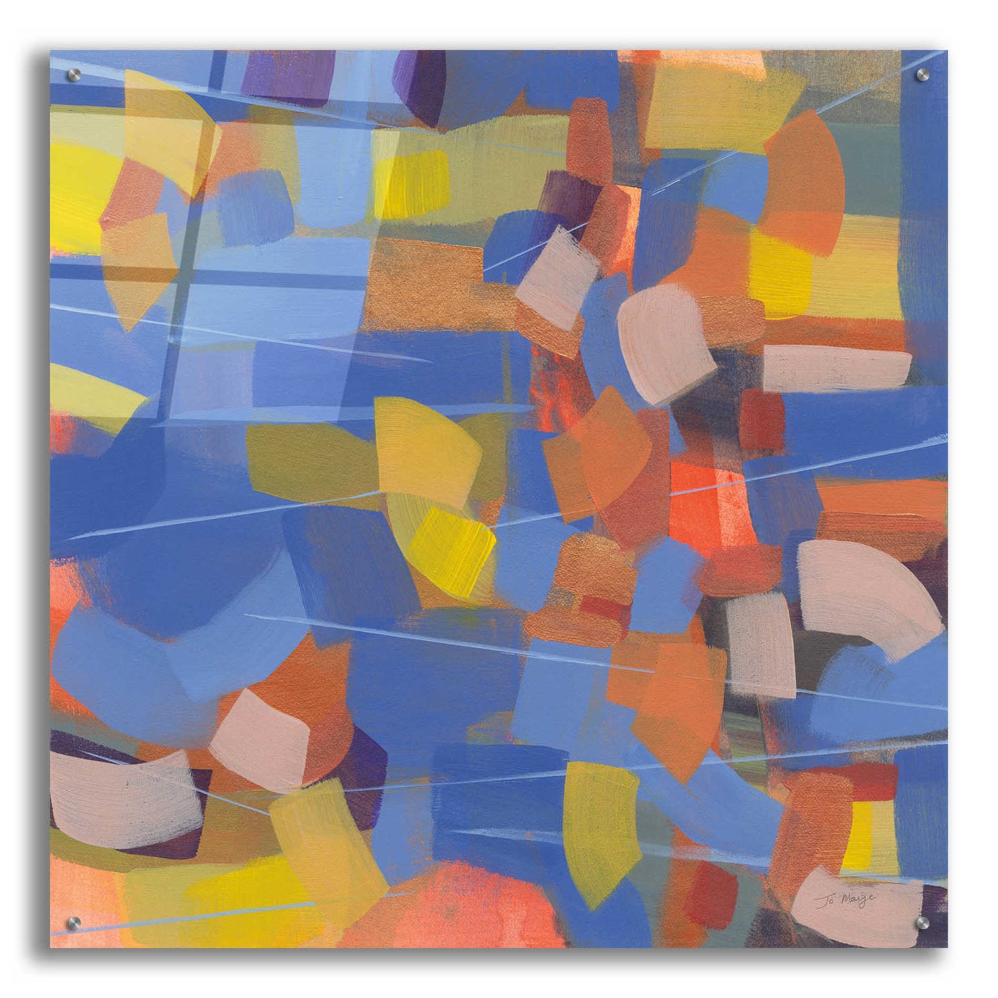 Epic Art 'Intensity' by Jo Maye, Acrylic Glass Wall Art,36x36