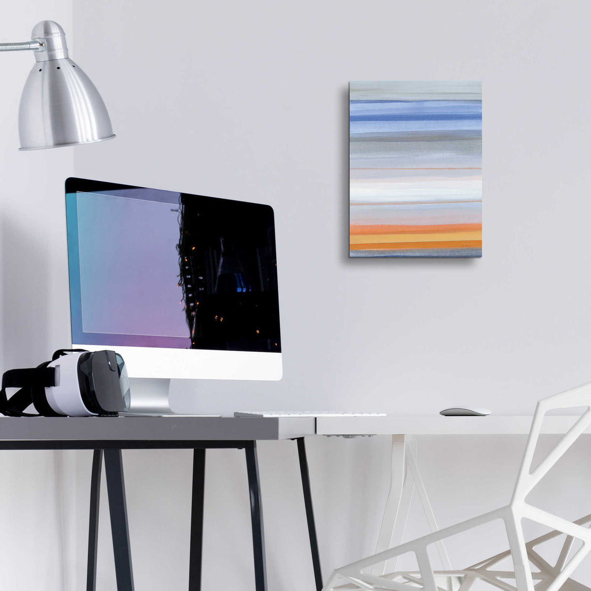 Epic Art 'Horizons' by Jo Maye, Acrylic Glass Wall Art,12x16