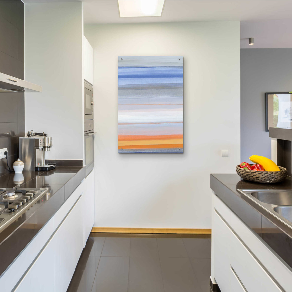 Epic Art 'Horizons' by Jo Maye, Acrylic Glass Wall Art,24x36