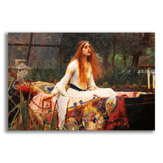 Epic Art 'The Lady of Shalott' by John William Waterhouse, Acrylic Glass Wall Art,2:1