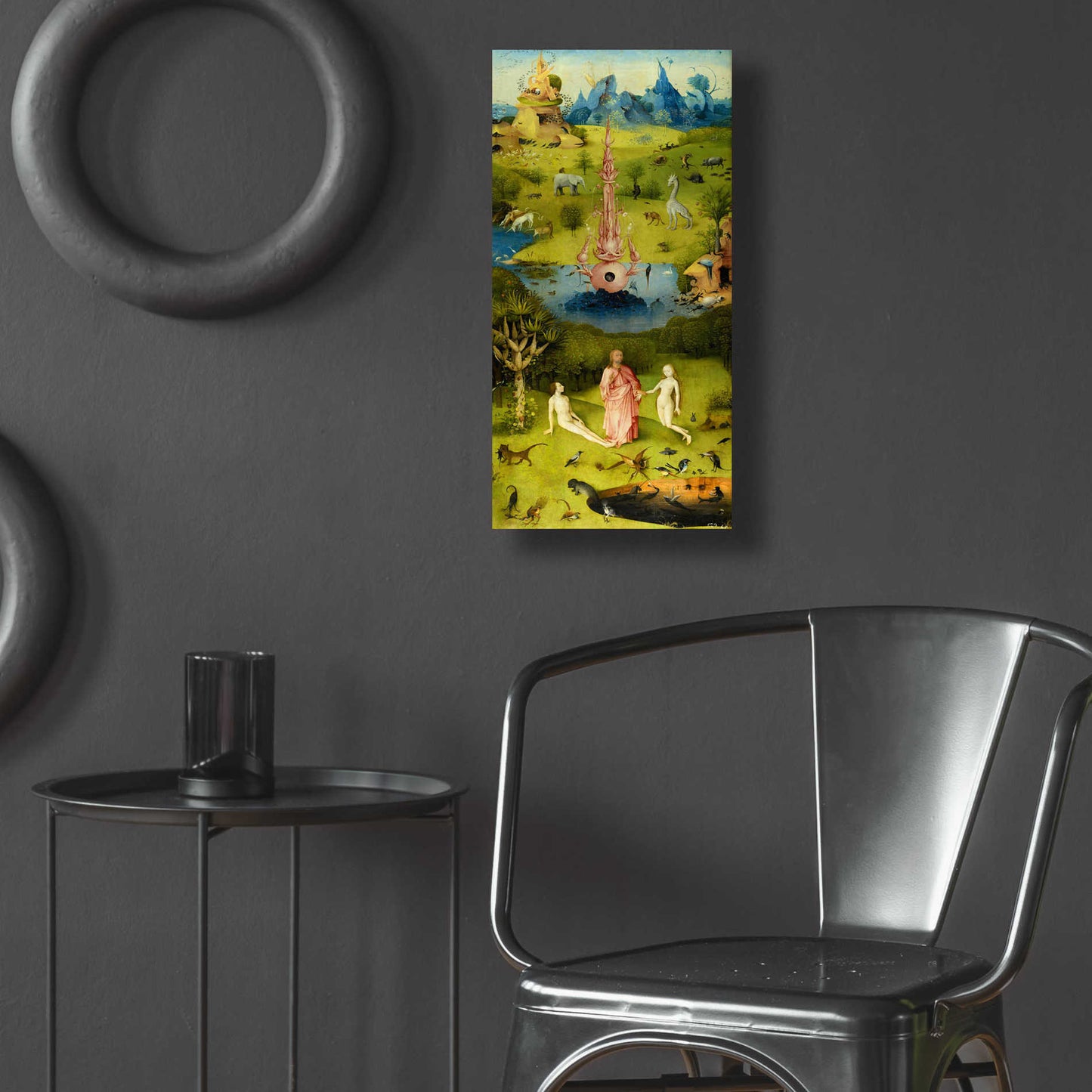 Epic Art 'The Garden of Earthly Delights - Left Panel' by Hieronymus Bosch, Acrylic Glass Wall Art,12x24