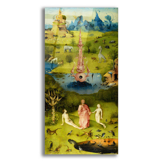 Epic Art 'The Garden of Earthly Delights - Left Panel' by Hieronymus Bosch, Acrylic Glass Wall Art,2:1