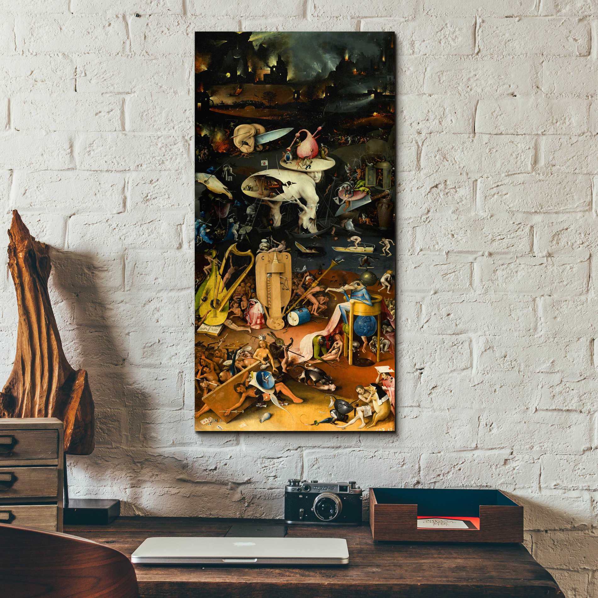 Epic Art 'The Garden of Earthly Delights - Right Panel' by Hieronymus Bosch, Acrylic Glass Wall Art,12x24