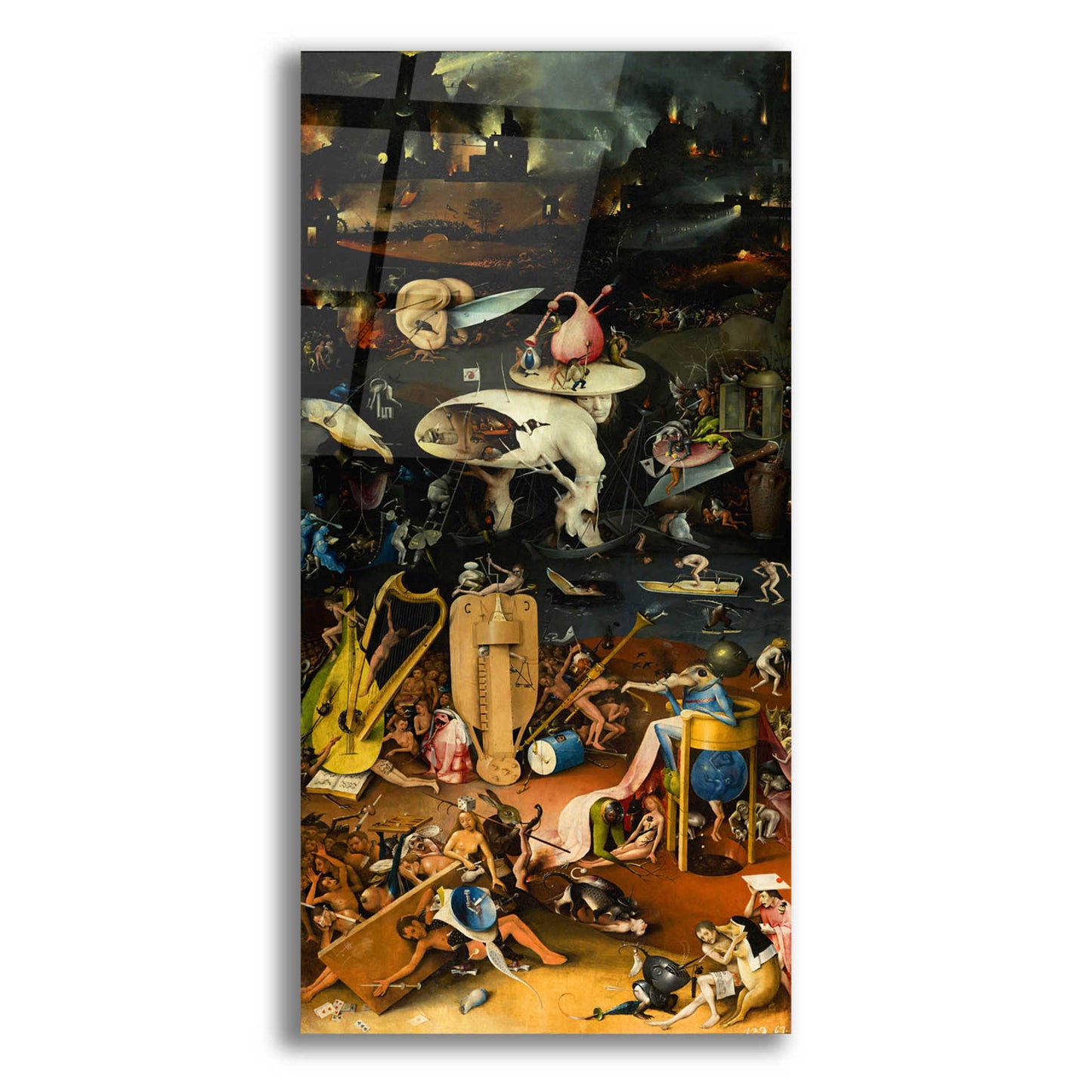 Epic Art 'The Garden of Earthly Delights - Right Panel' by Hieronymus Bosch, Acrylic Glass Wall Art,12x24