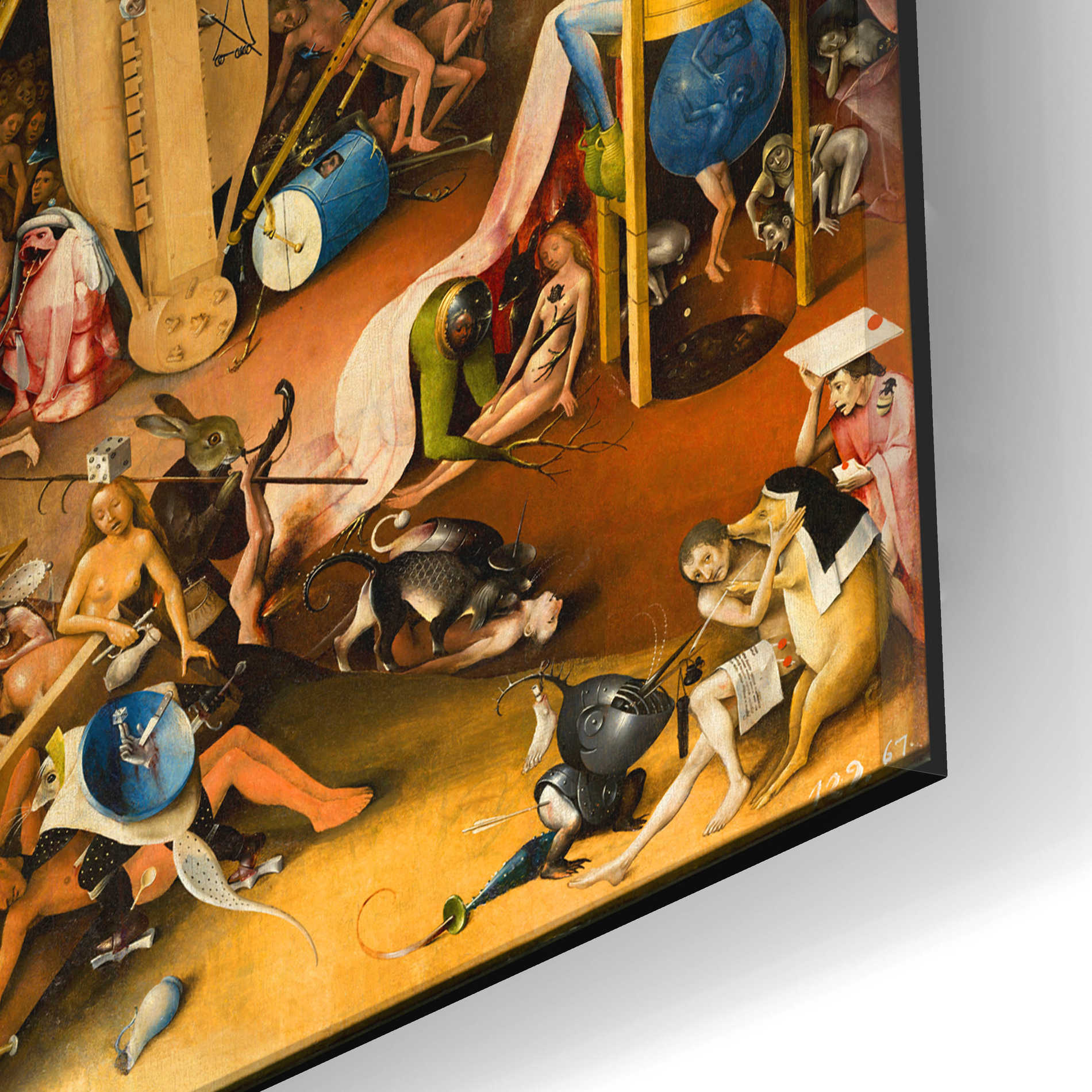 Epic Art 'The Garden of Earthly Delights - Triptych' by Hieronymus Bosch, Acrylic Glass Wall Art,24x12