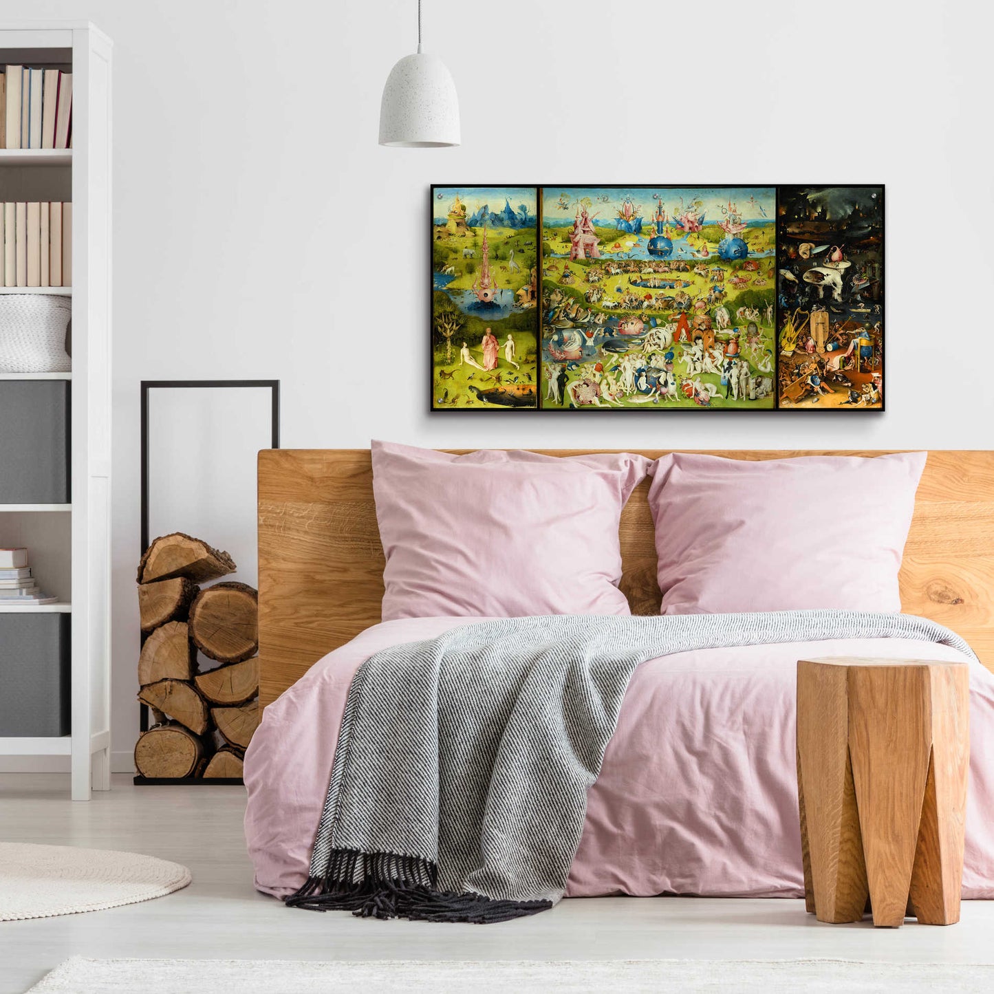 Epic Art 'The Garden of Earthly Delights - Triptych' by Hieronymus Bosch, Acrylic Glass Wall Art,48x24