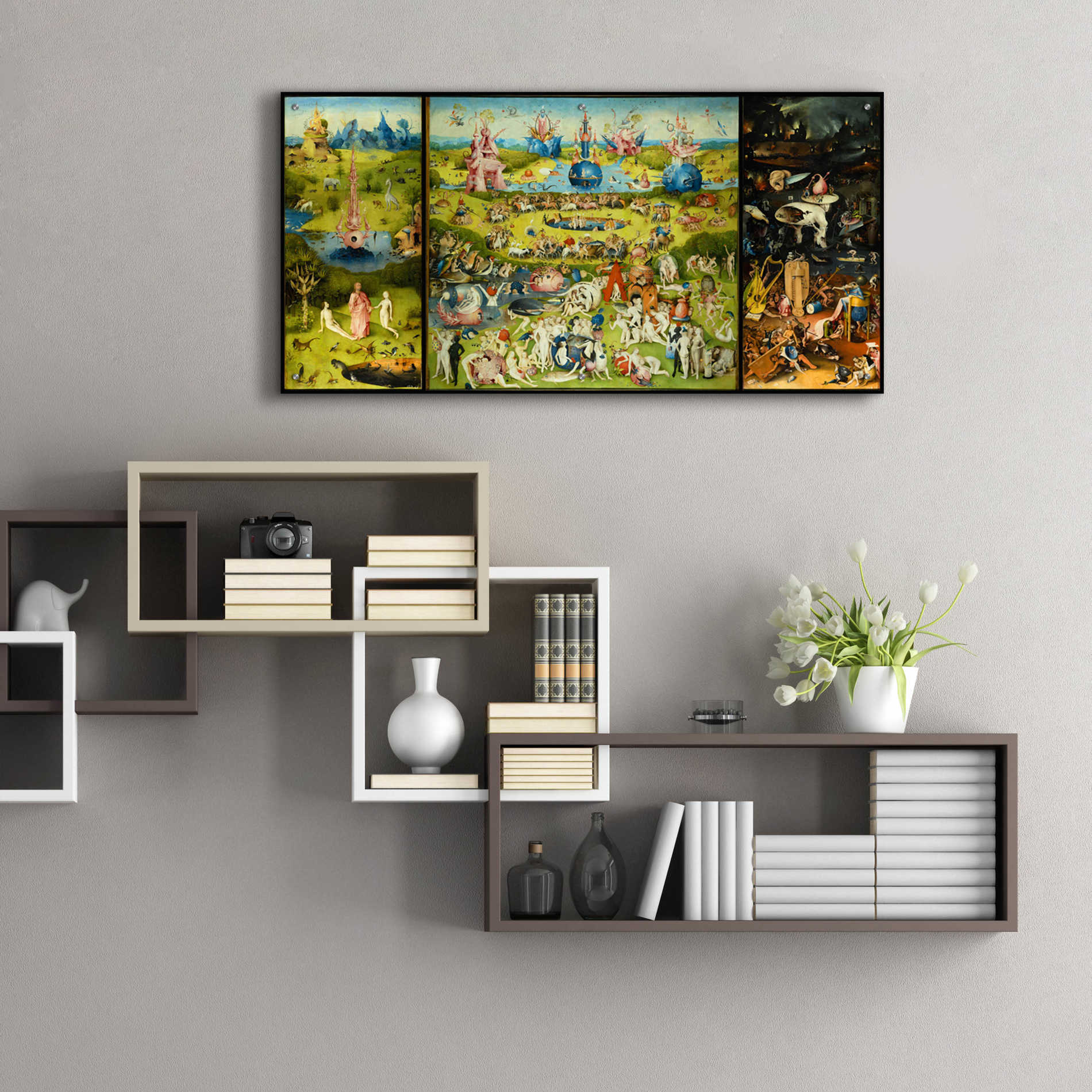 Epic Art 'The Garden of Earthly Delights - Triptych' by Hieronymus