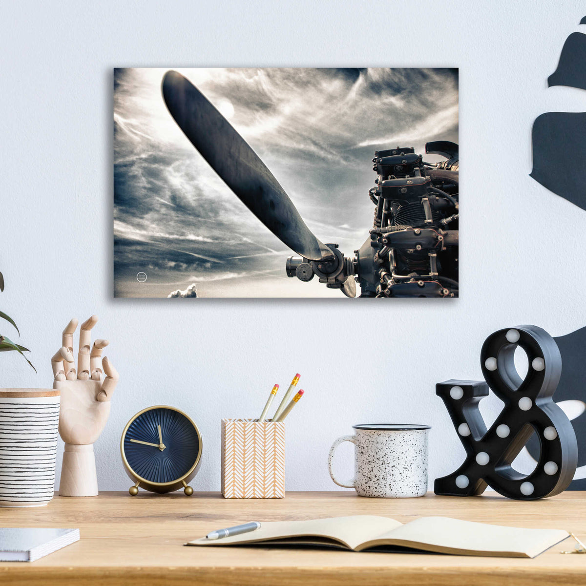 Epic Art 'Aero Maquina' by Nathan Larson, Acrylic Glass Wall Art,16x12