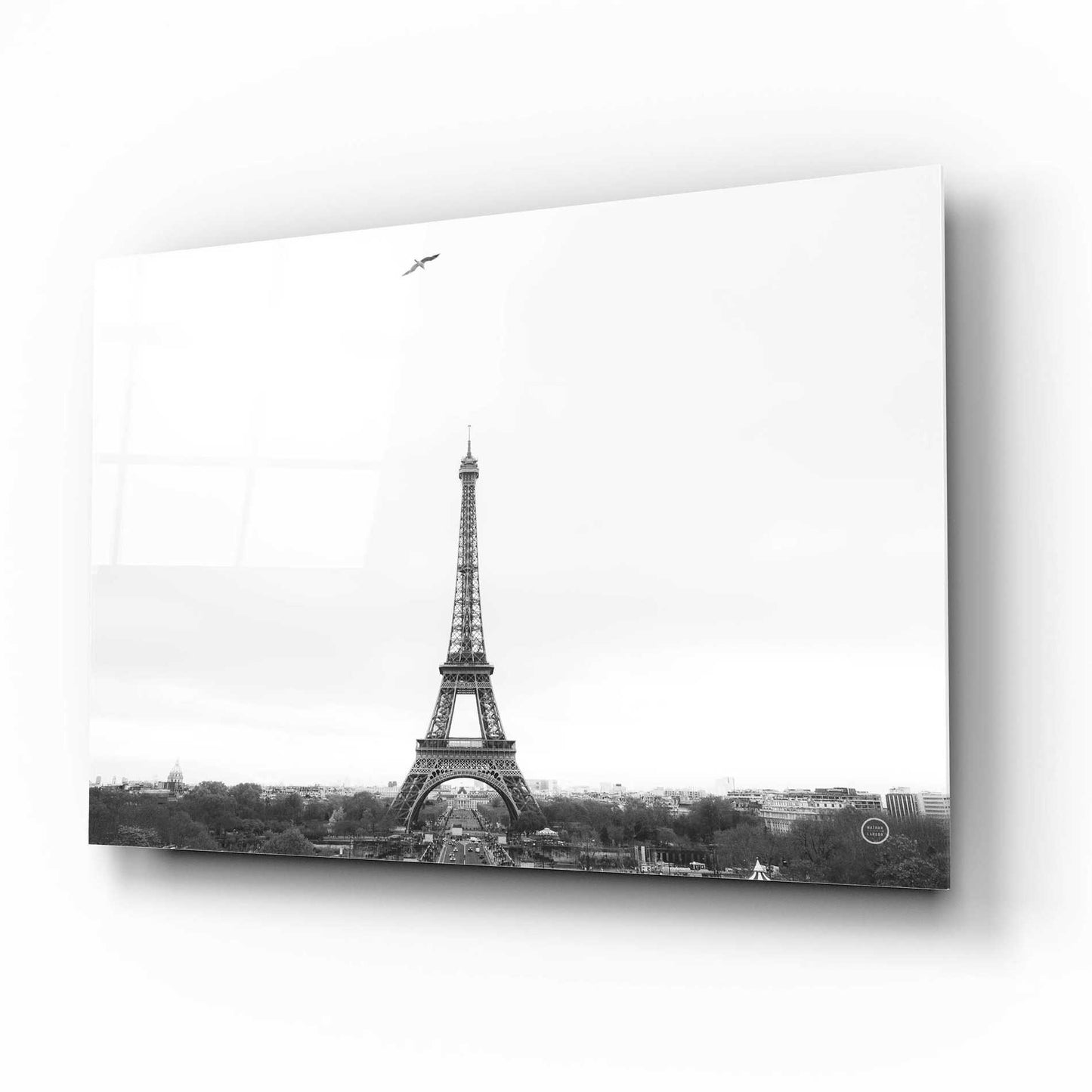 Epic Art 'A Birds View of Paris' by Nathan Larson, Acrylic Glass Wall Art,16x12