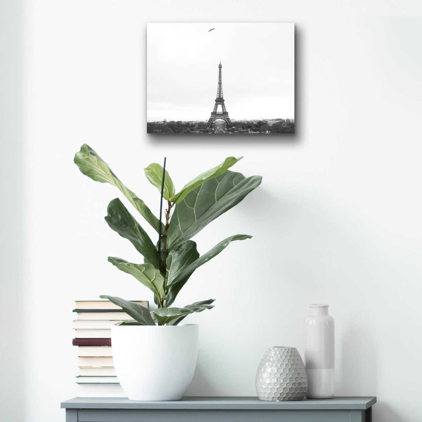 Epic Art 'A Birds View of Paris' by Nathan Larson, Acrylic Glass Wall Art,16x12