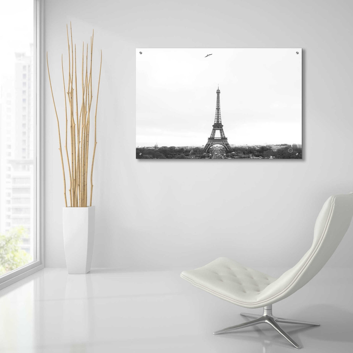 Epic Art 'A Birds View of Paris' by Nathan Larson, Acrylic Glass Wall Art,36x24