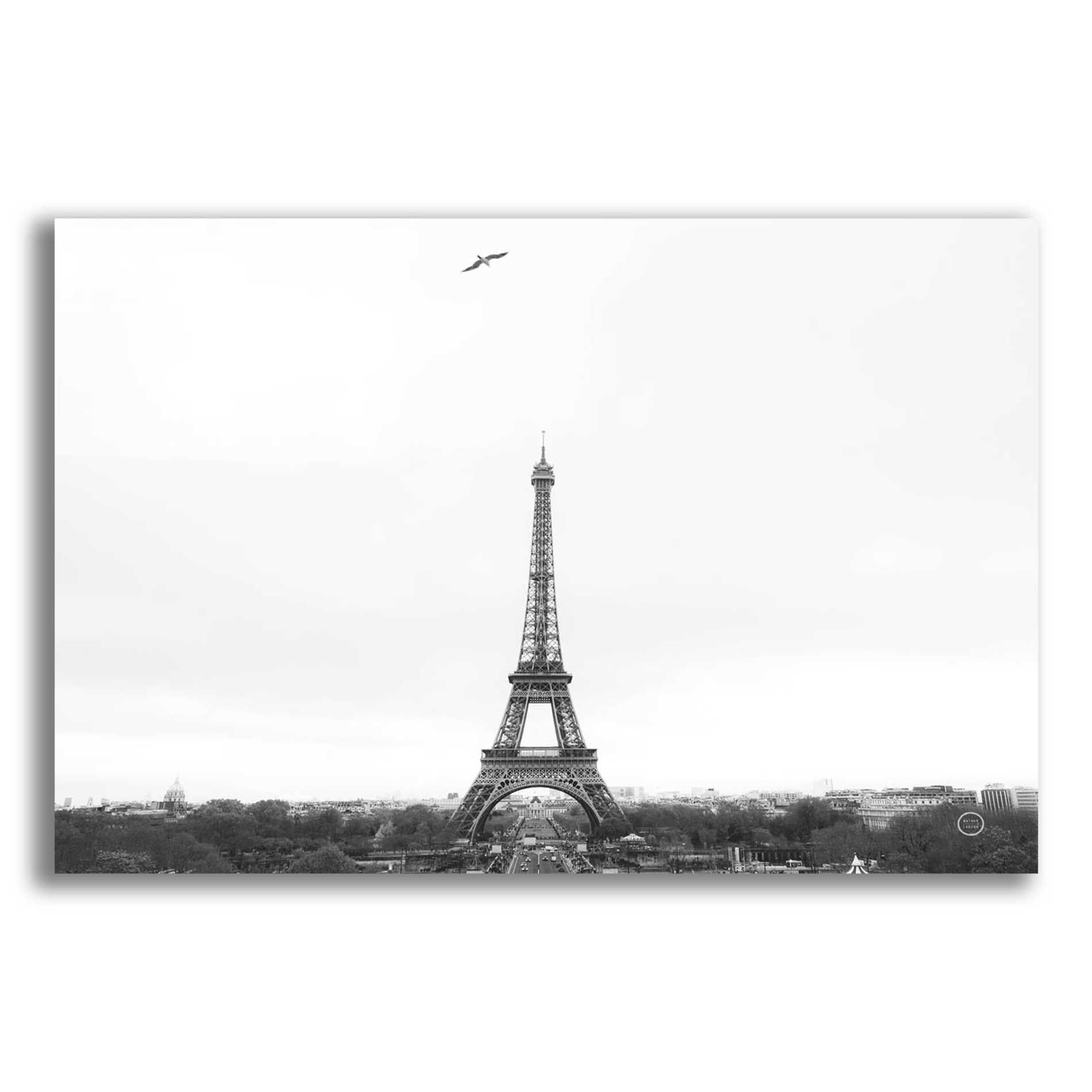 Epic Art 'A Birds View of Paris' by Nathan Larson, Acrylic Glass Wall Art,16x12x1.1x0,26x18x1.1x0,34x26x1.74x0,54x40x1.74x0