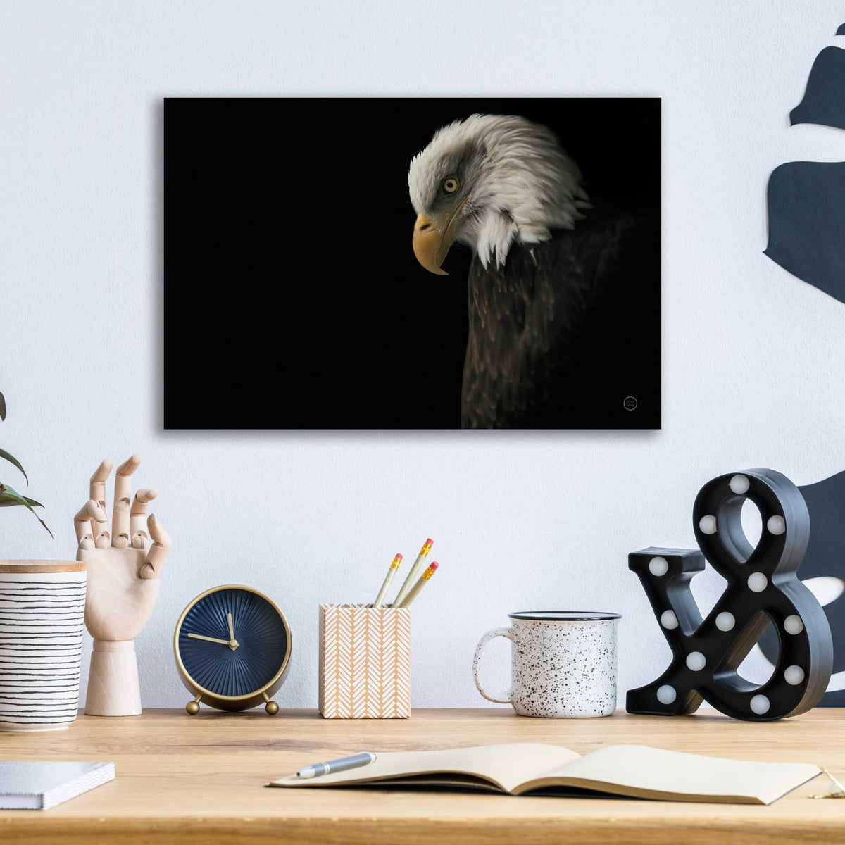 Epic Art 'Eagle Bow' by Nathan Larson, Acrylic Glass Wall Art,16x12