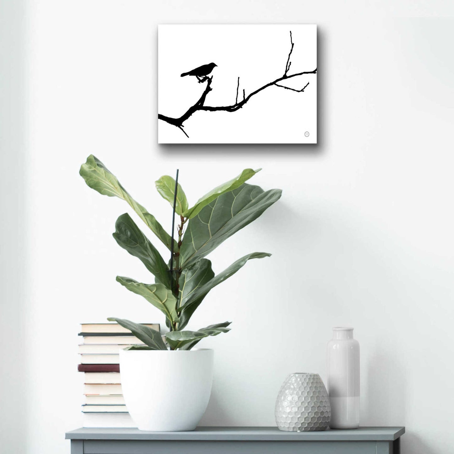 Epic Art 'Bird Silhouette' by Nathan Larson, Acrylic Glass Wall Art,16x12