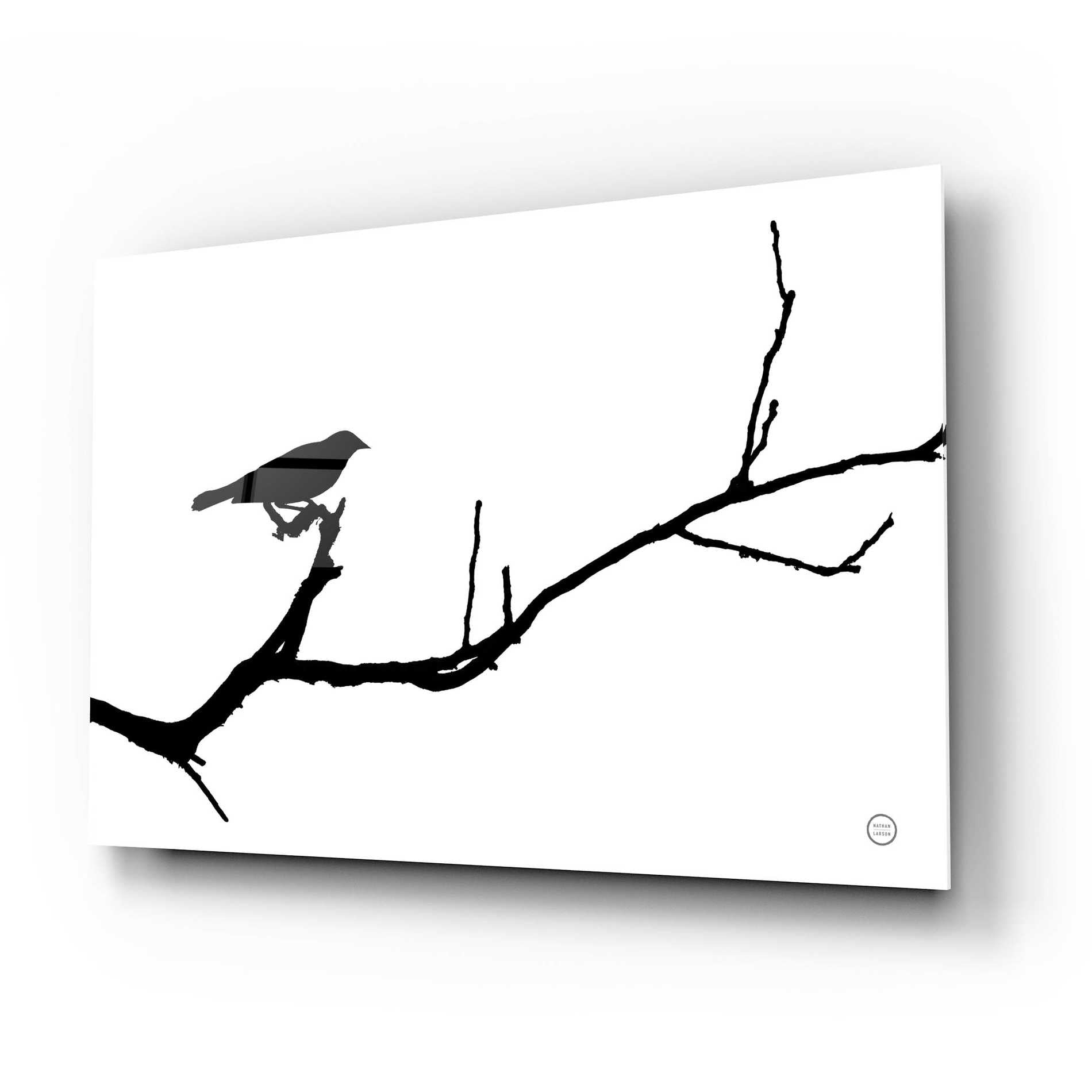 Epic Art 'Bird Silhouette' by Nathan Larson, Acrylic Glass Wall Art,24x16