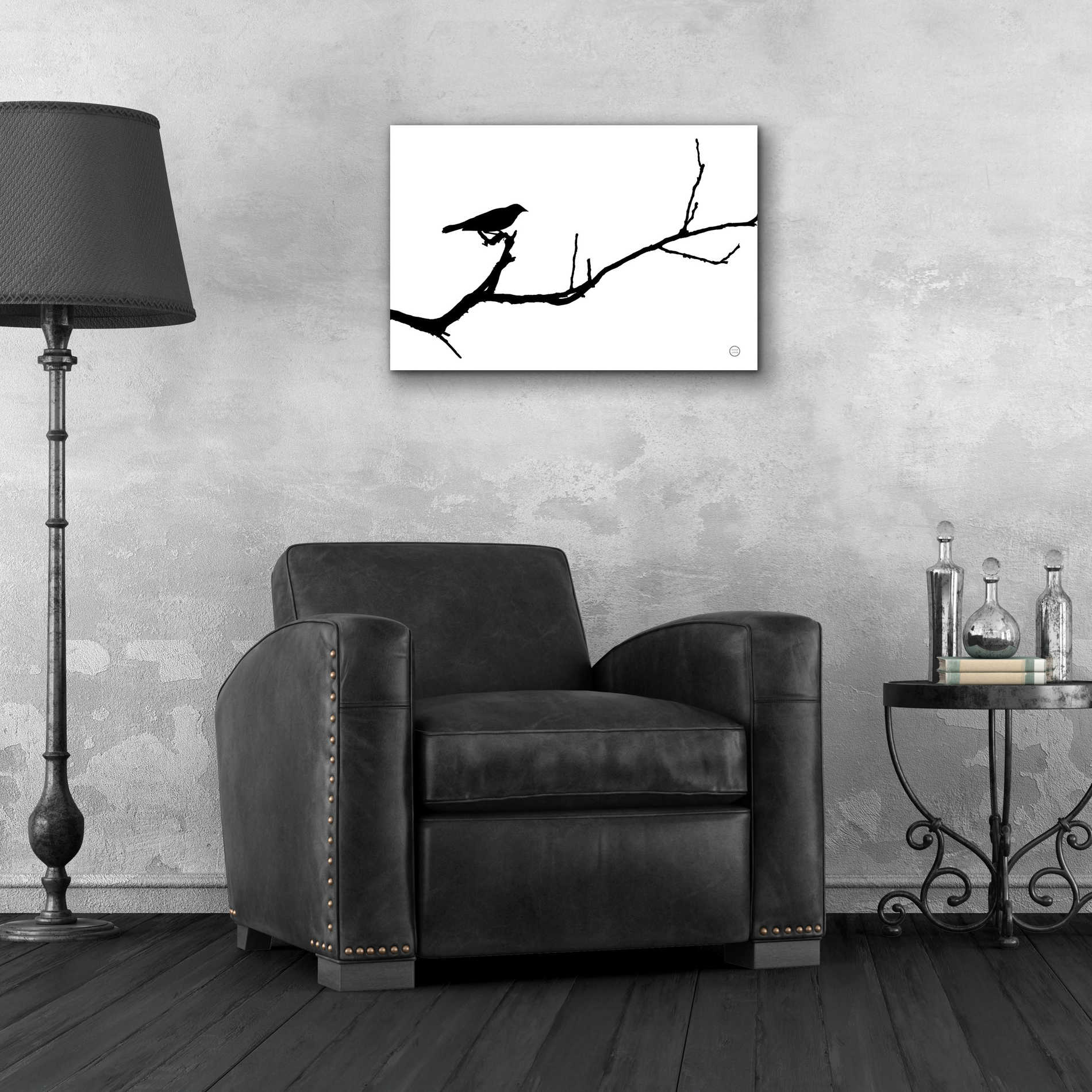 Epic Art 'Bird Silhouette' by Nathan Larson, Acrylic Glass Wall Art,24x16